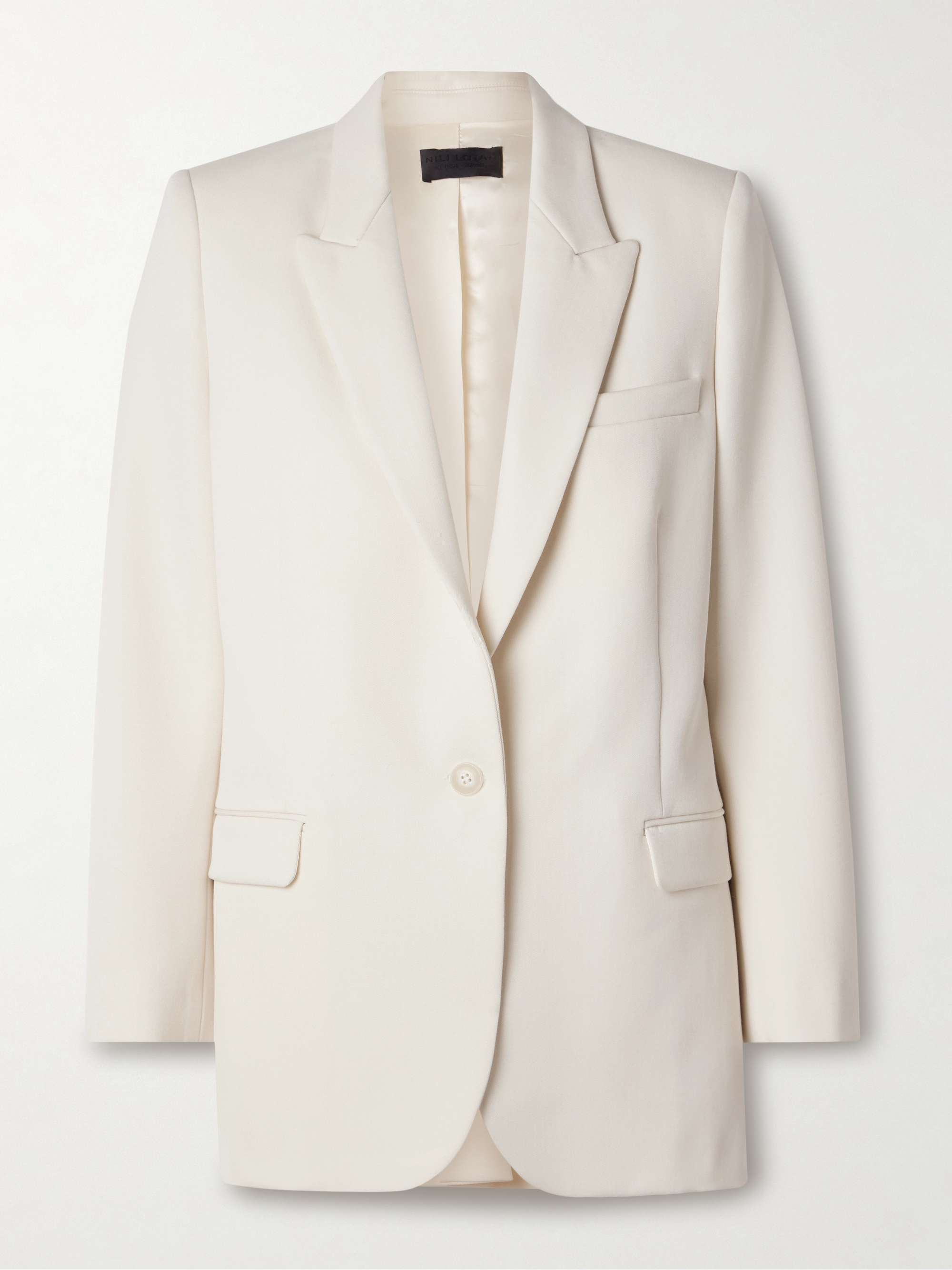 Diane wool-twill blazer view