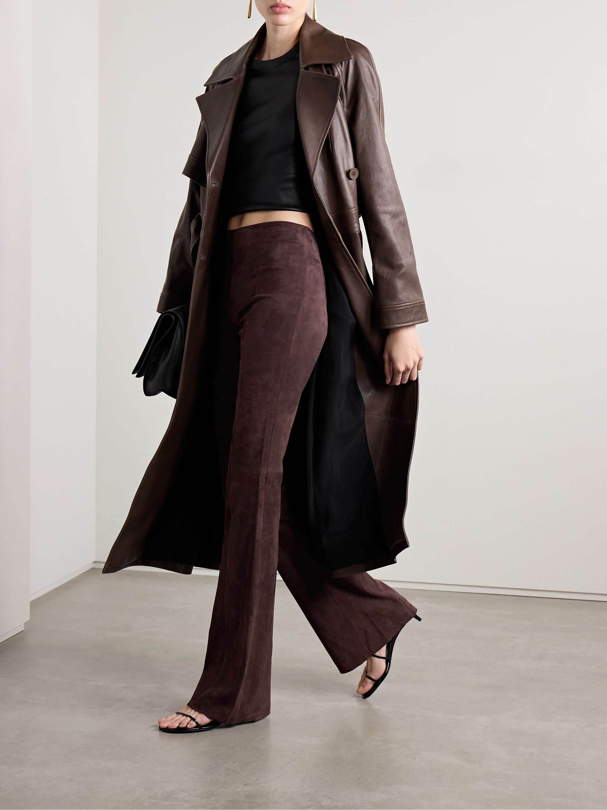 Gégé suede flared pants view