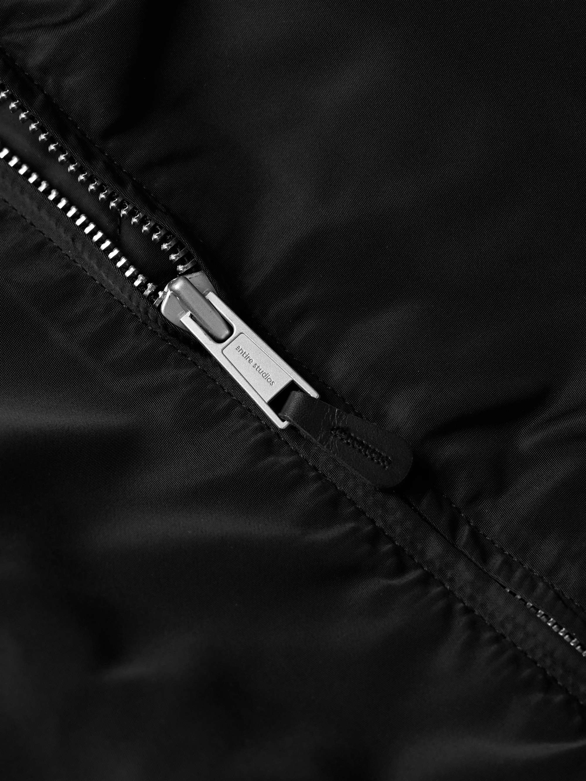 Broad Oversized Satin Bomber Jacket view