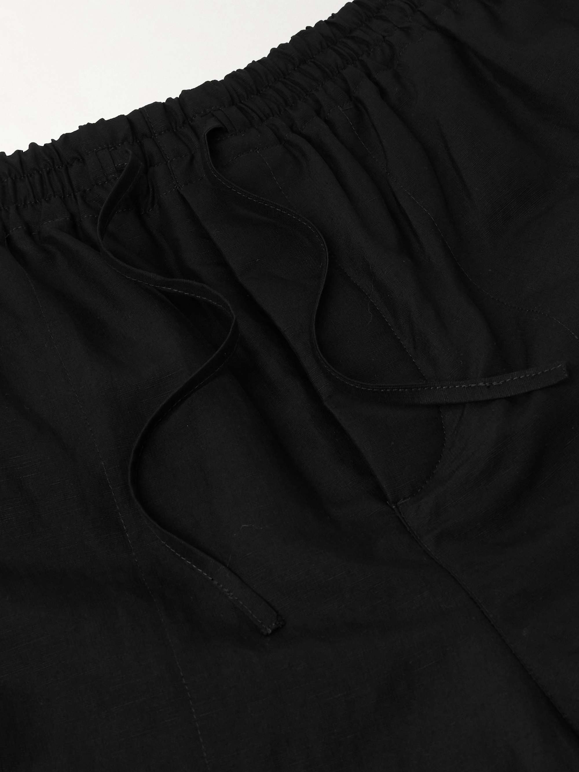 + Paula's Ibiza Wide-Leg Cropped Woven Drawstring Trousers view