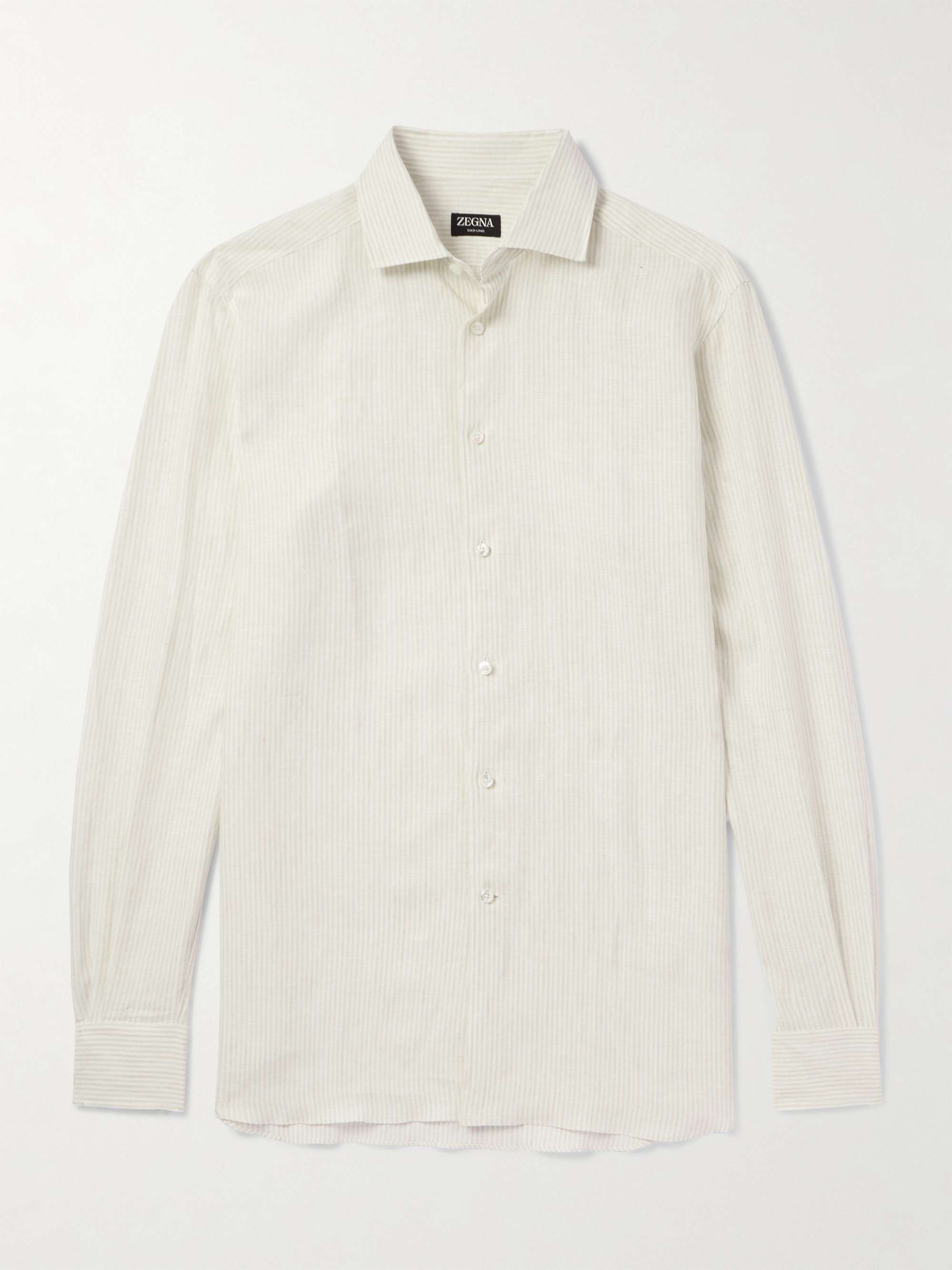 Striped Oasi Linen Shirt view