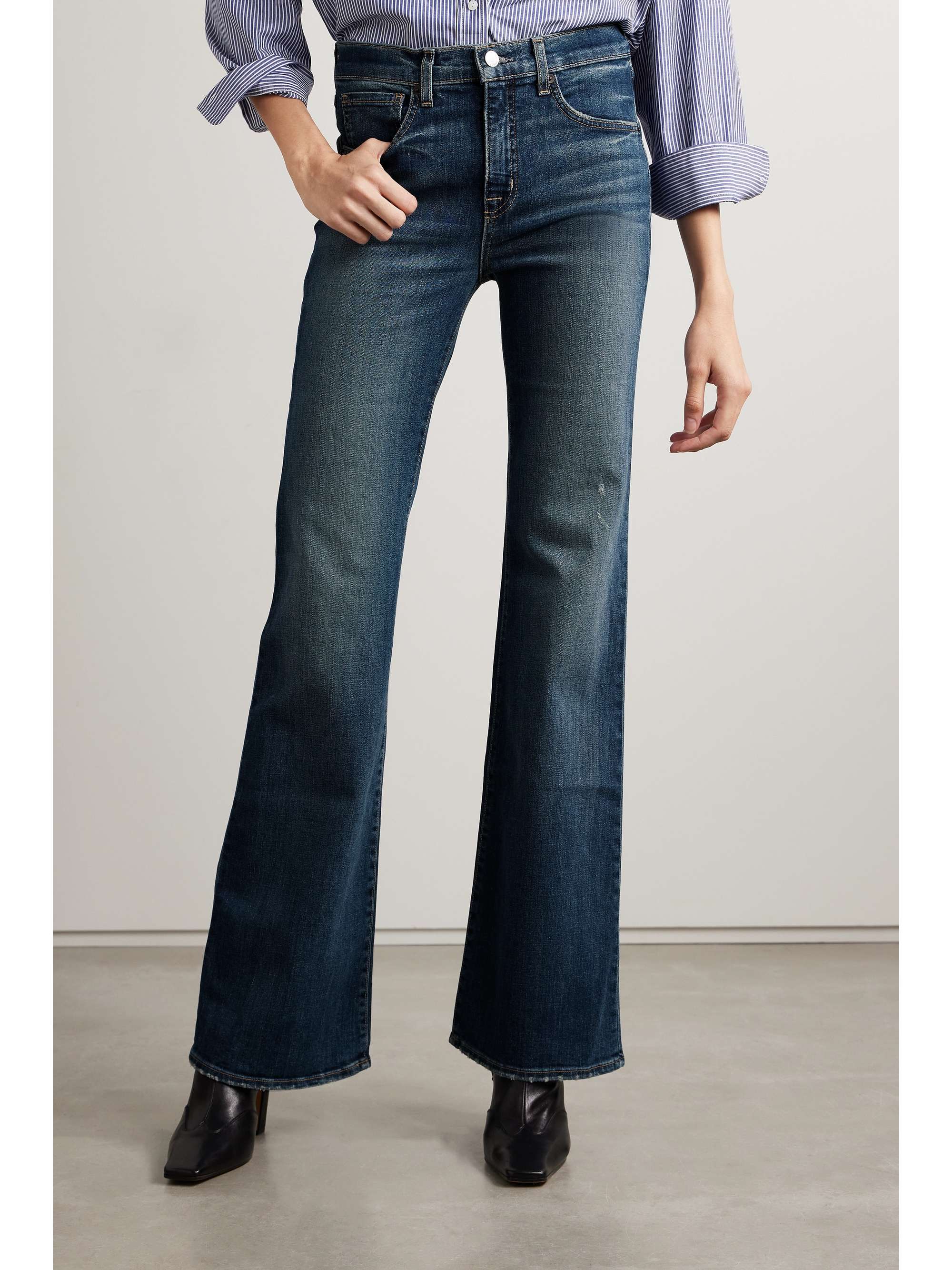 Celia high-rise straight-leg jeans view