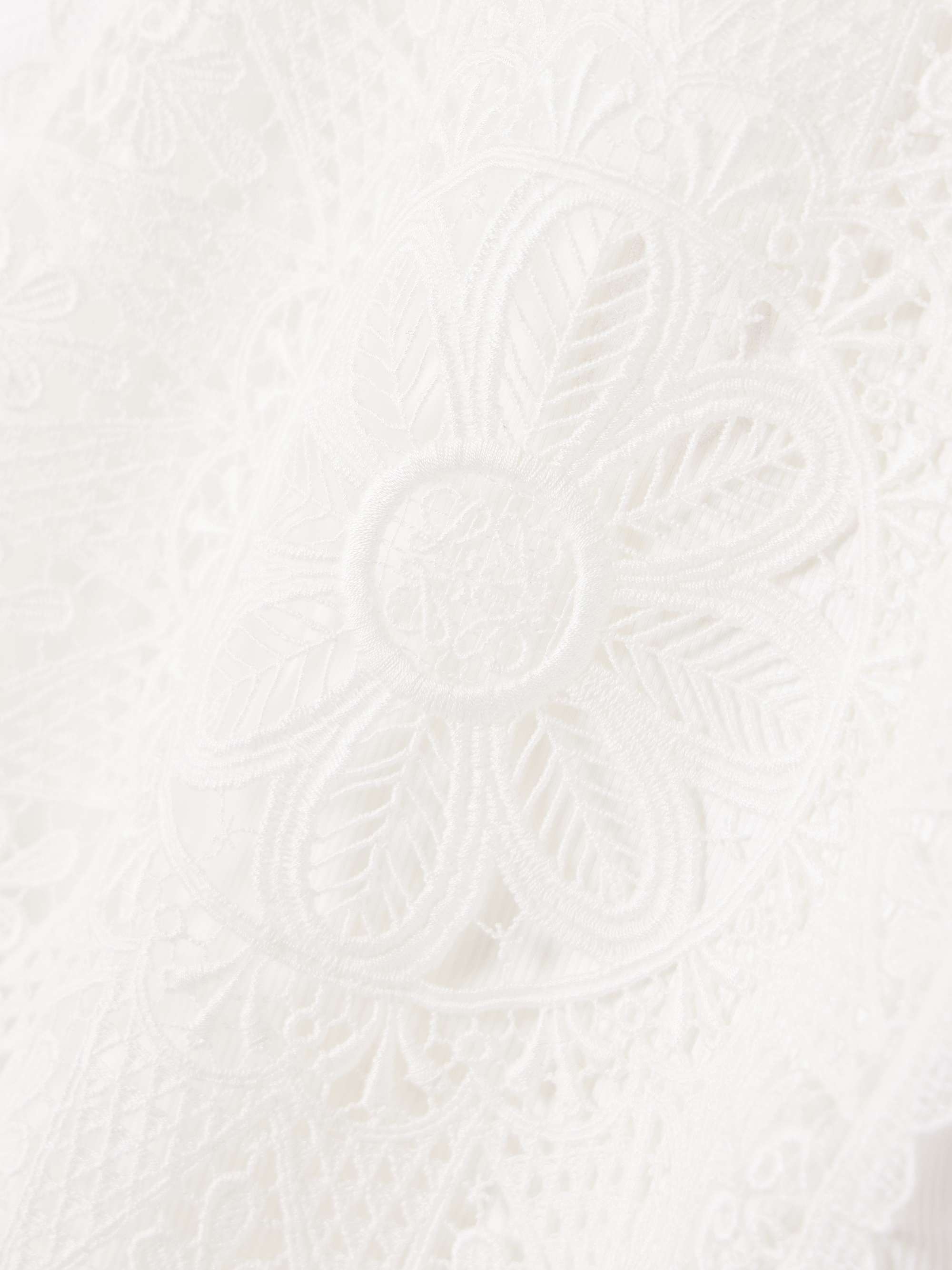 + Paula's Ibiza cutout corded lace-trimmed ribbed stretch cotton-jersey tank view