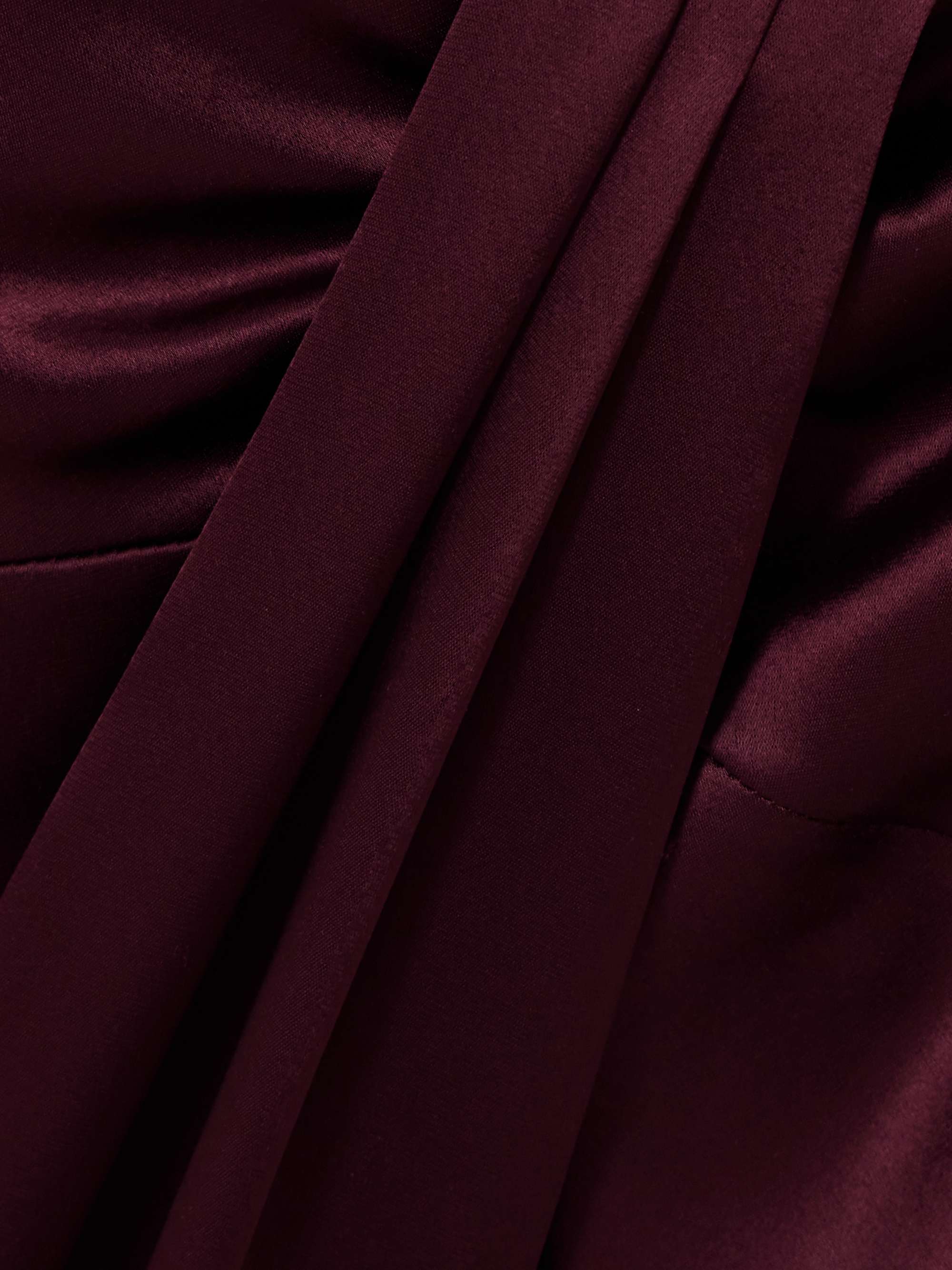 Emilie tie-detailed satin gown view