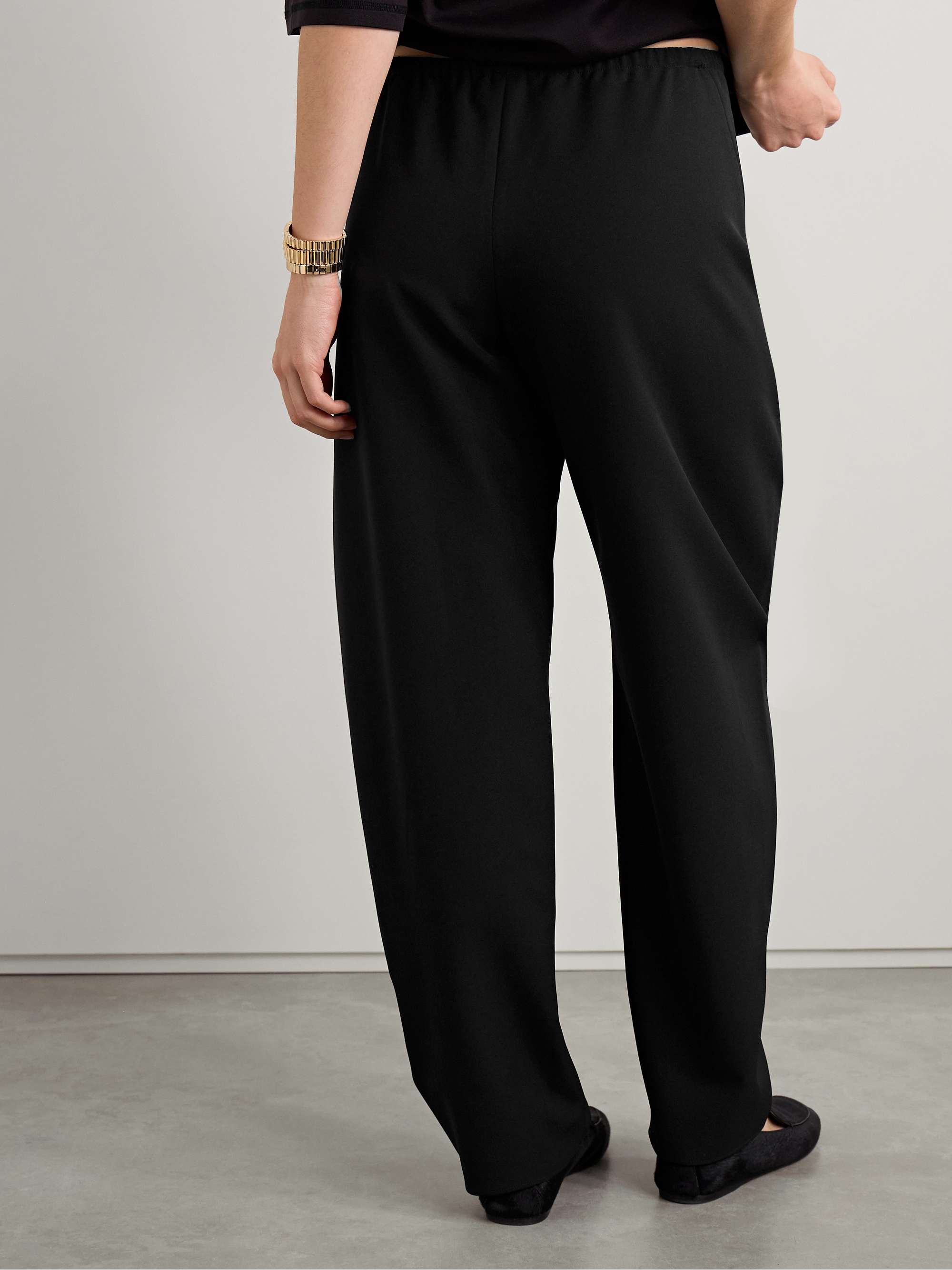 Colby recycled-crepe barrel-leg pants view