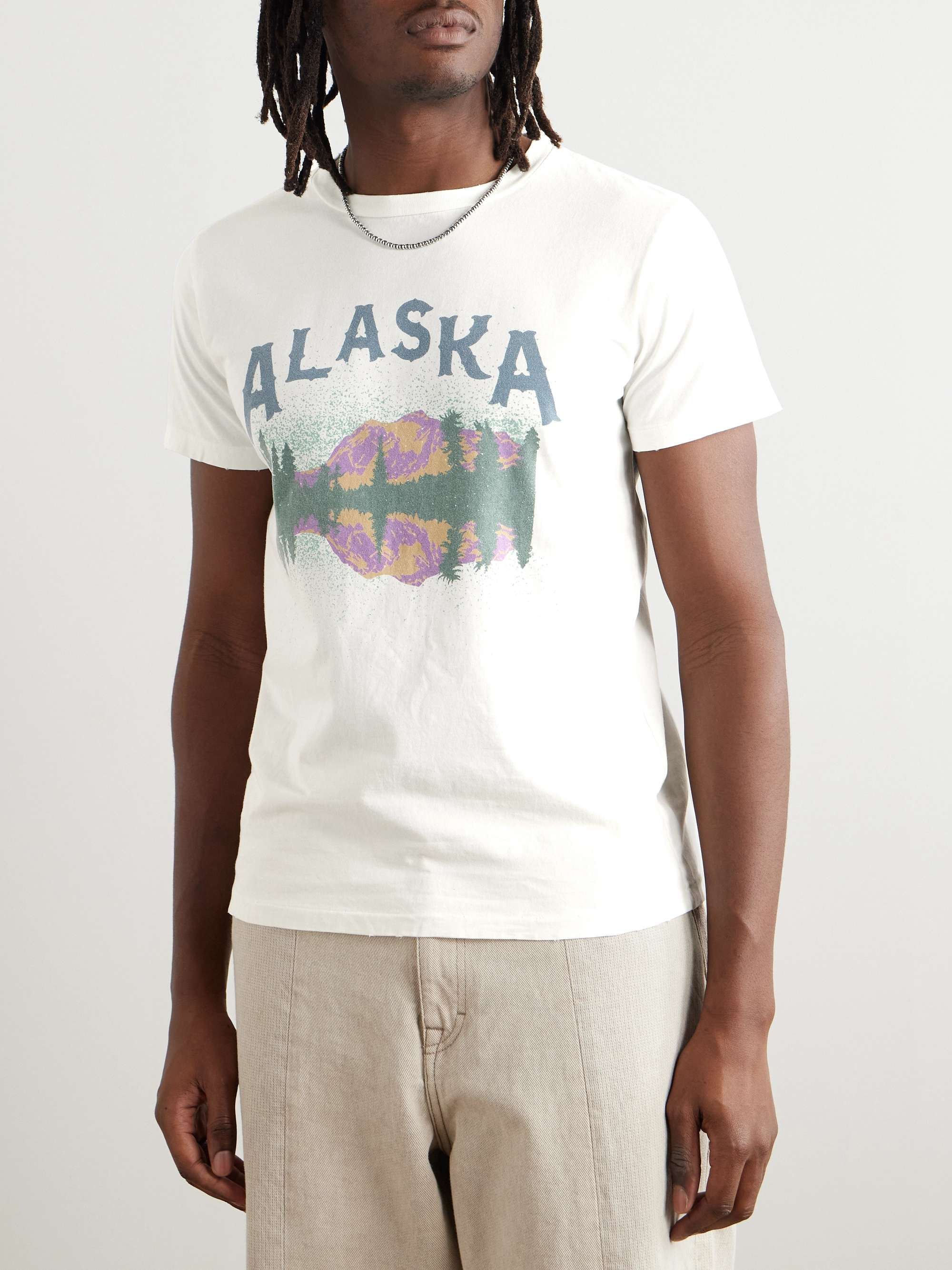 Alaska Slim-Fit Printed Cotton-Jersey T-Shirt view