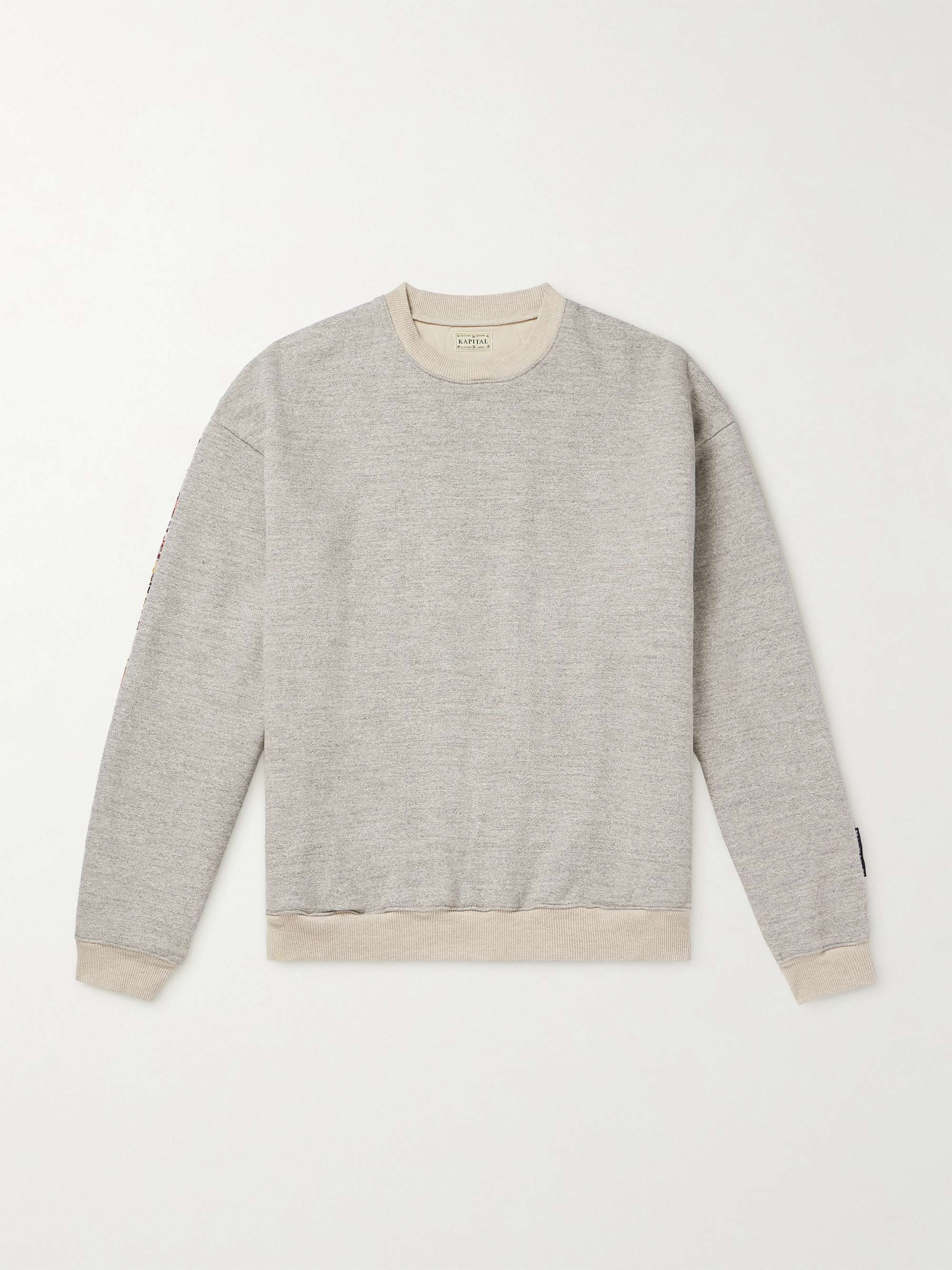 Peckish Maria Cotton-Jersey and Quilted Shell Sweatshirt view