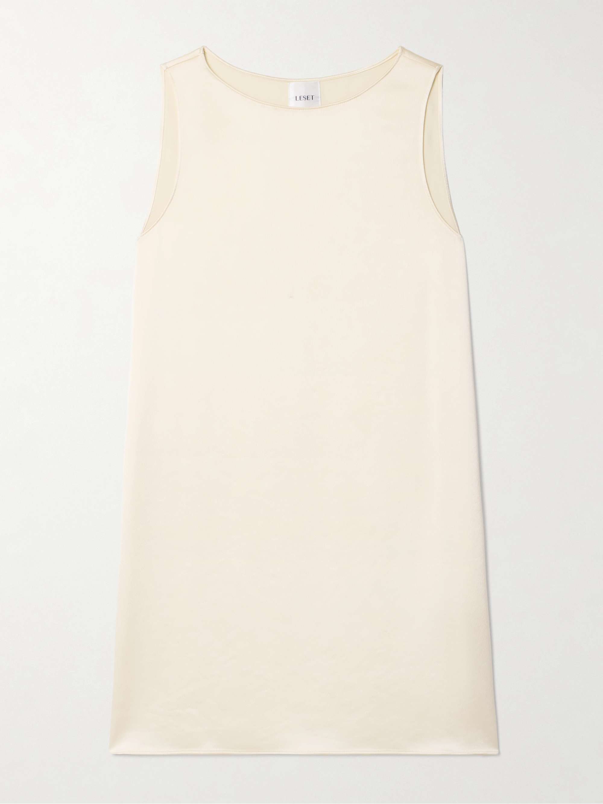 Barb hammered-satin mini dress view
