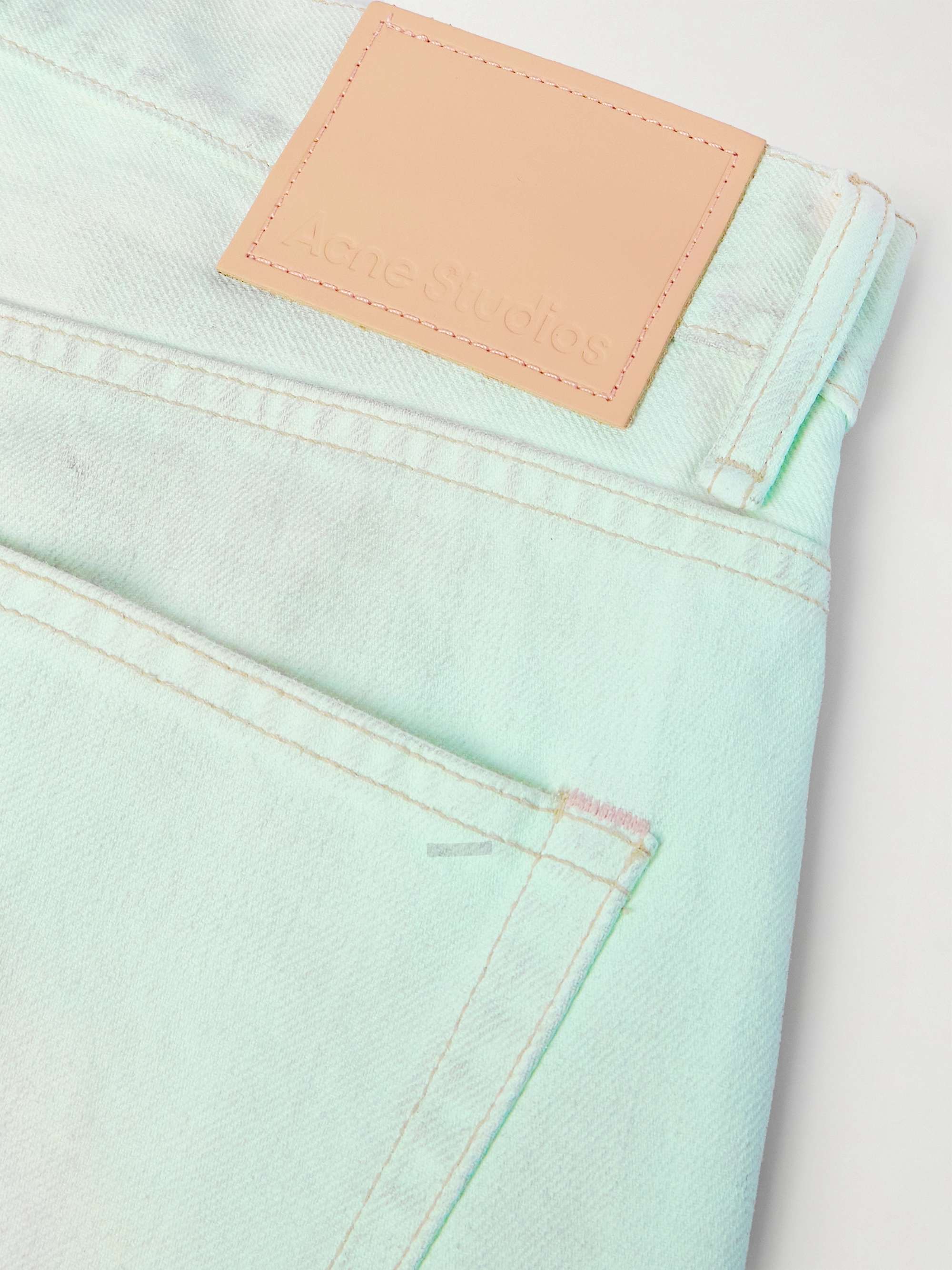 Traffic Straight-Leg Distressed Jeans view