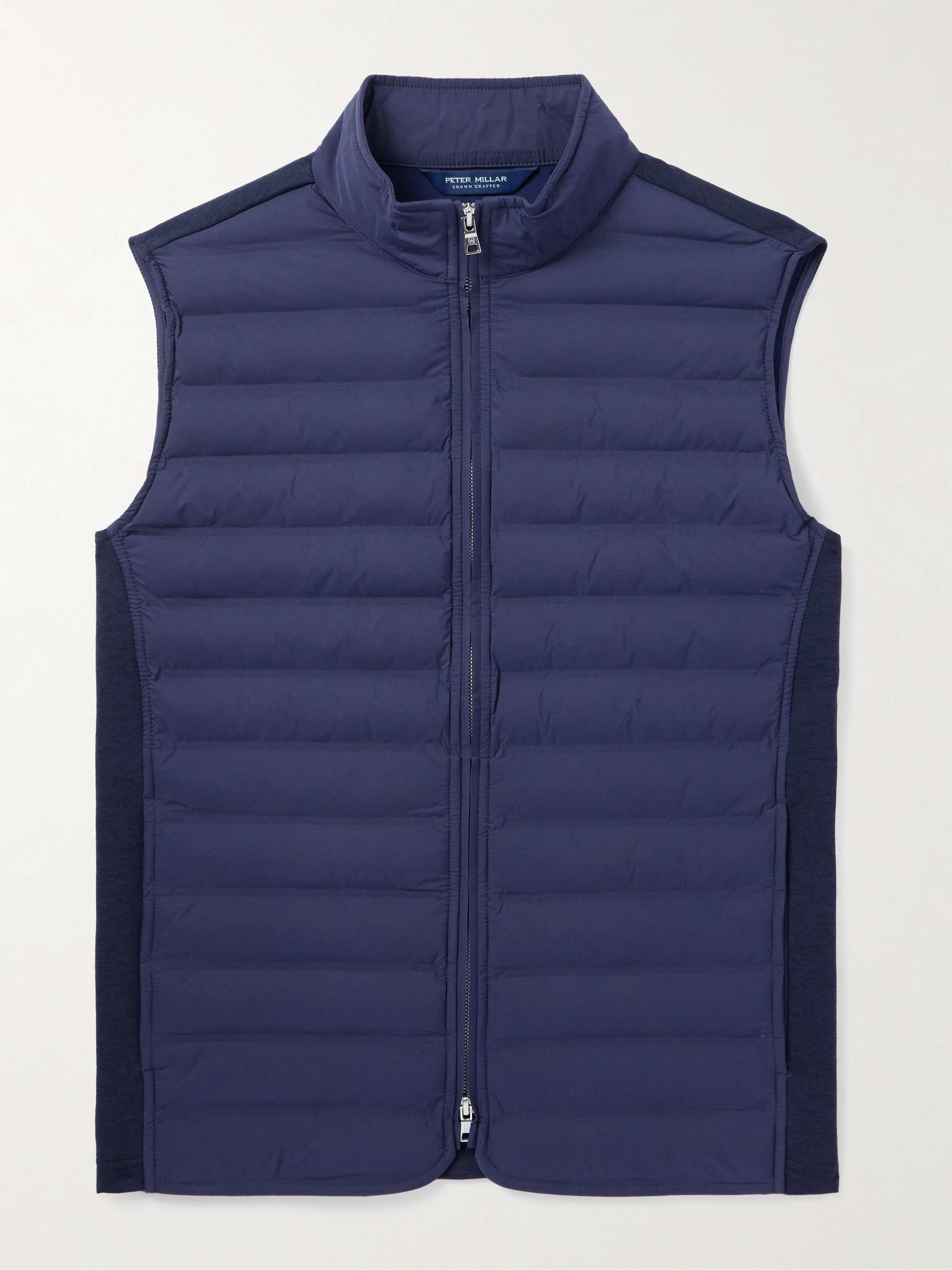 Winsome Hybrid Padded Quilted Stretch-Nylon and Jersey Gilet view