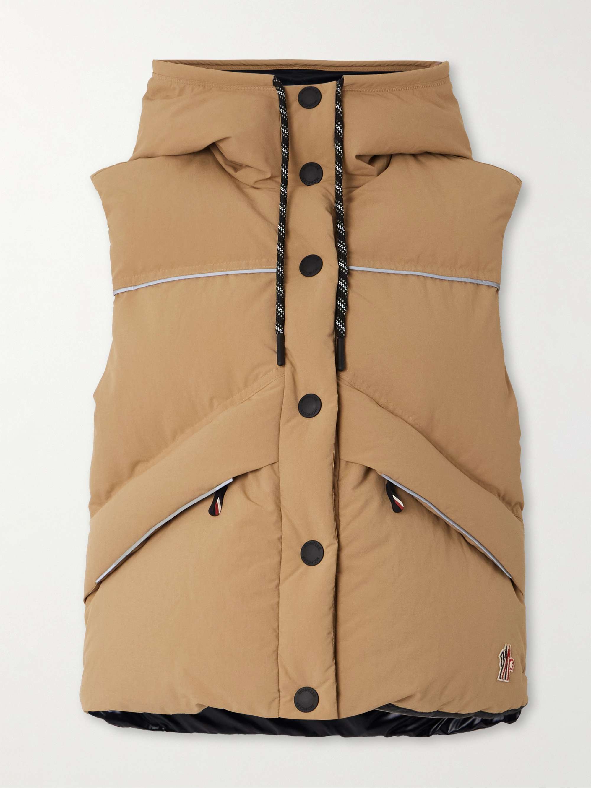 Arolla hooded appliquéd quilted shell down vest view