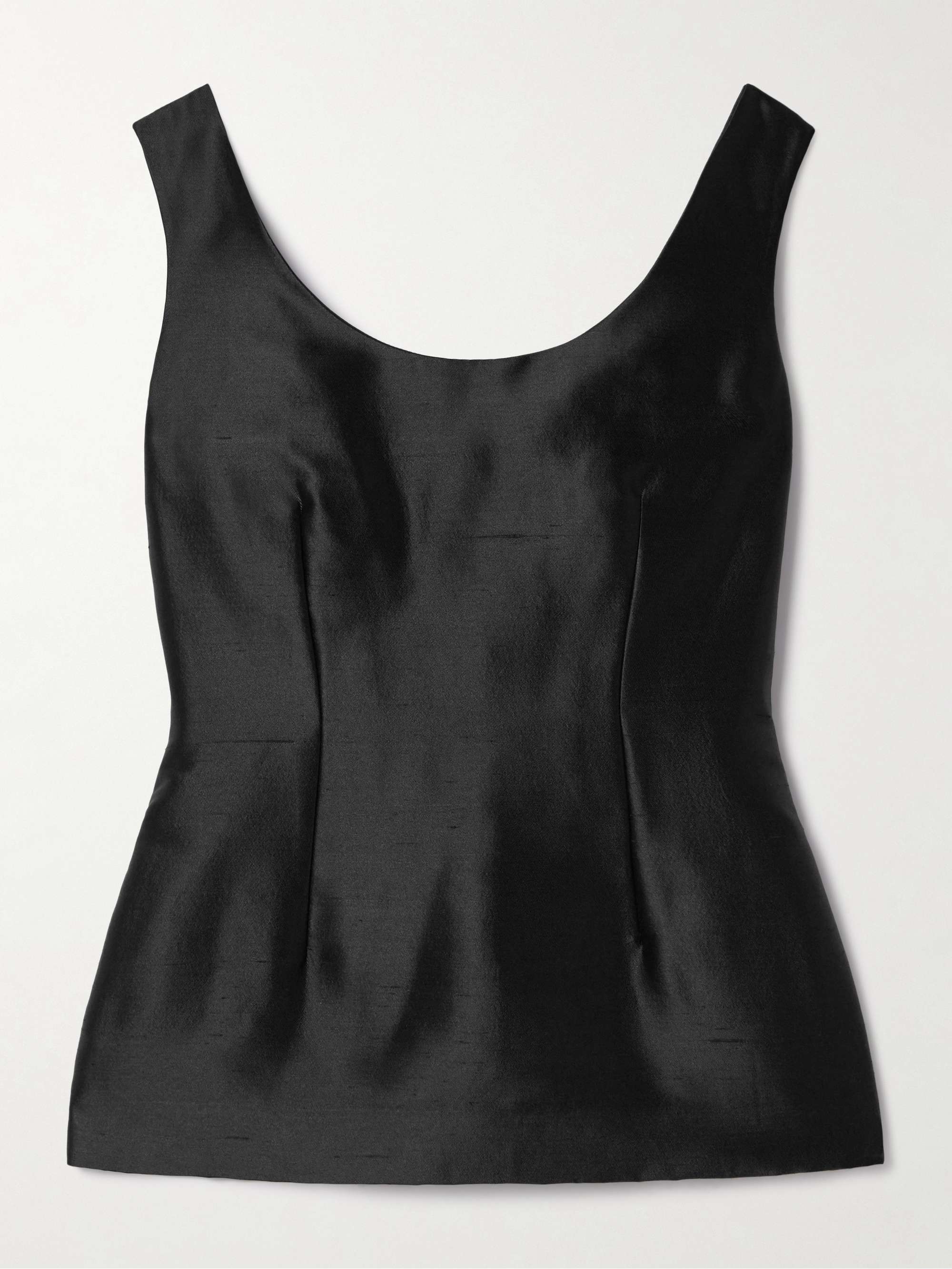 Emeric silk-dupioni tank view