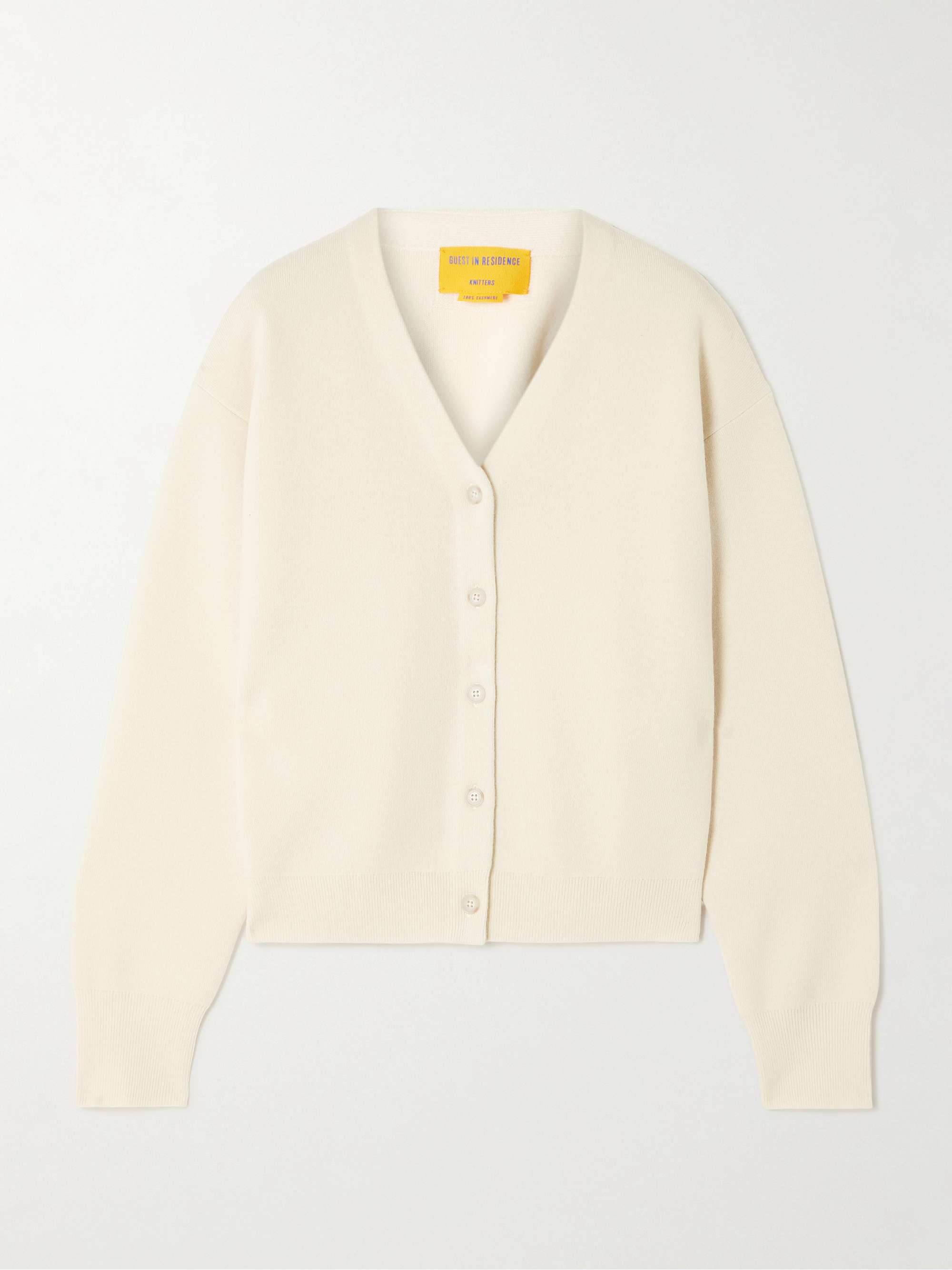 Collegiate cashmere cardigan view