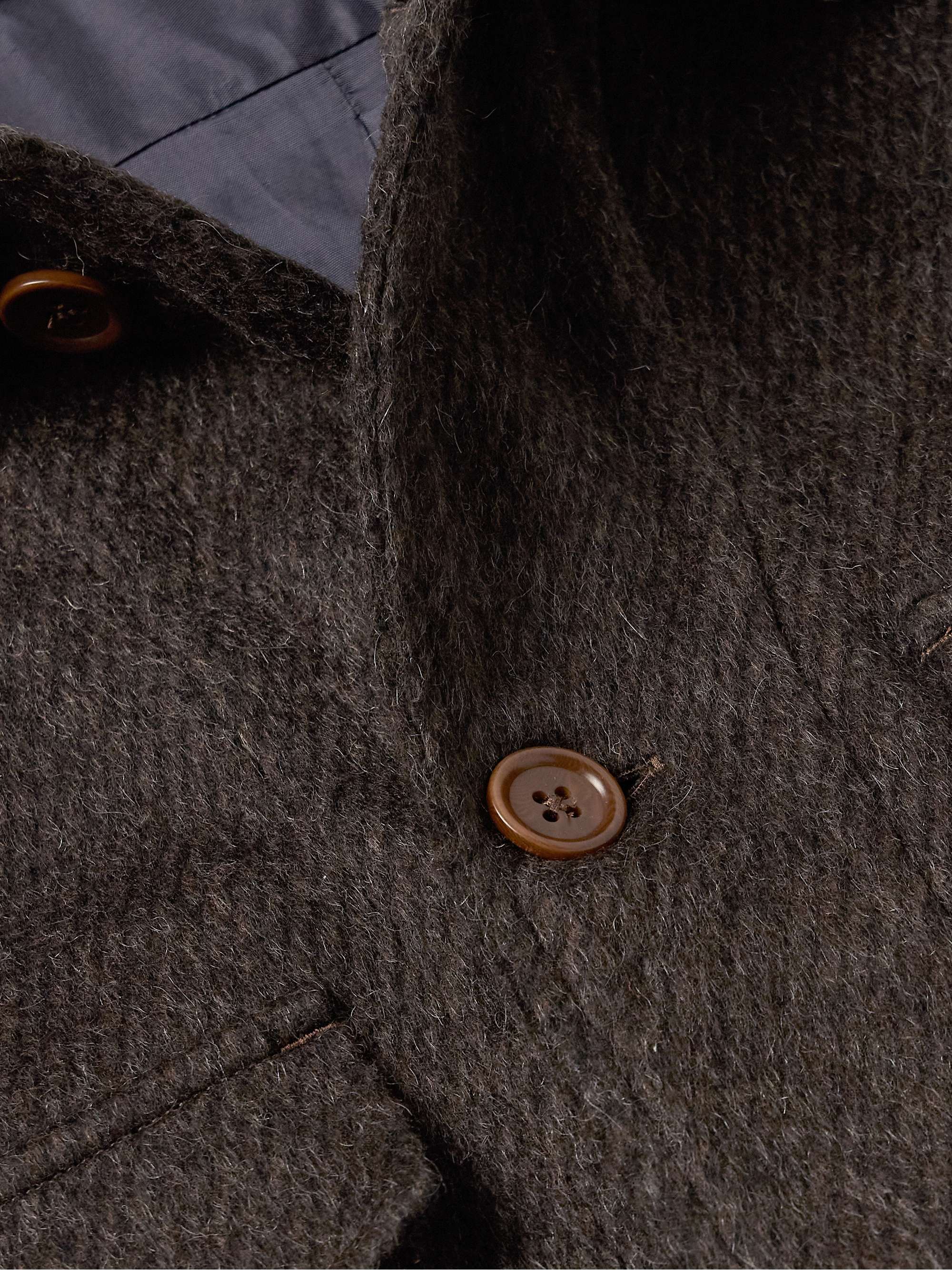 Brushed Wool-Blend Overshirt view