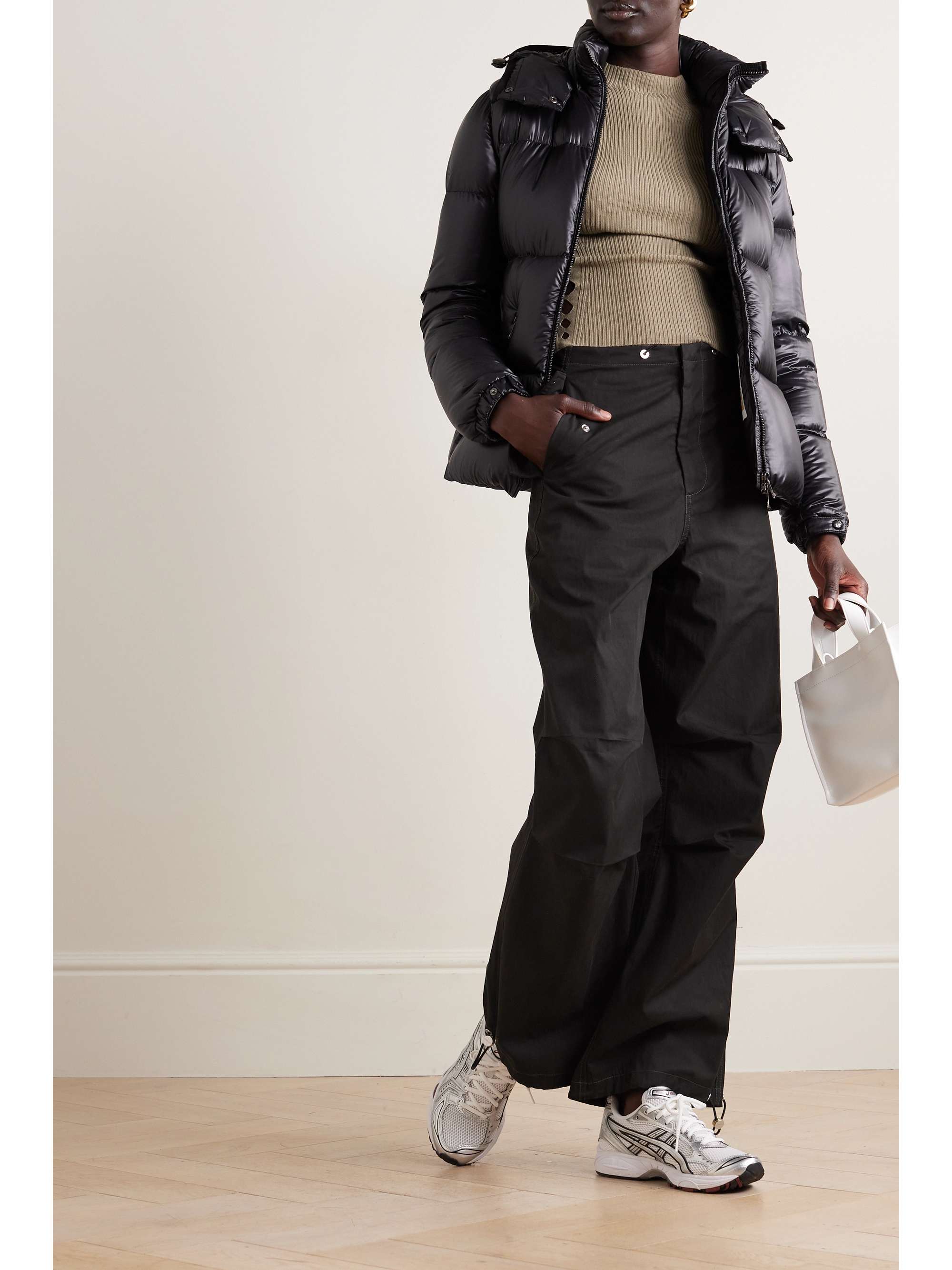 Fourmine hooded quilted shell down jacket view