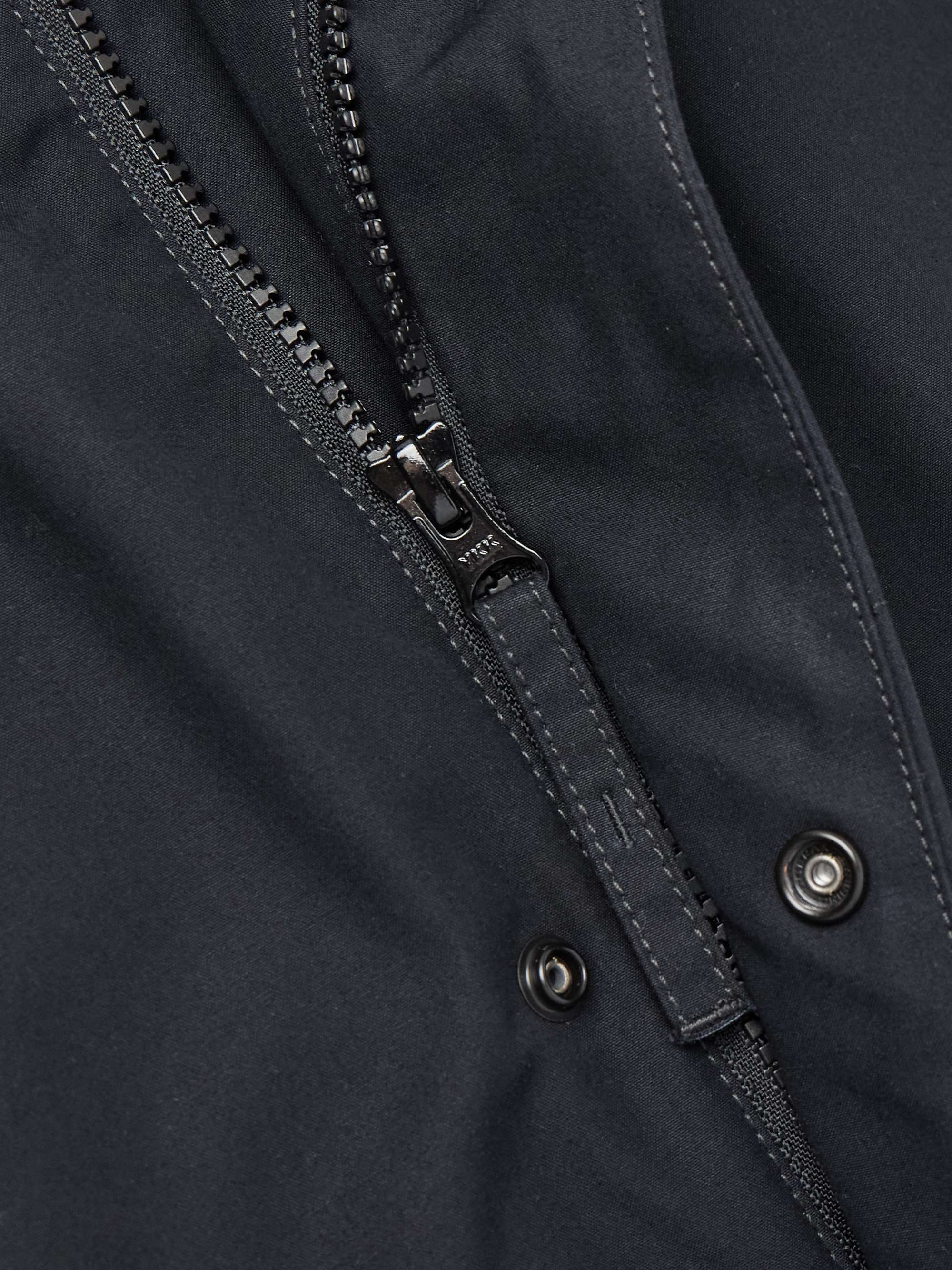 Ghost Logo-Appliquéd Organic Cotton-Canvas Trench Coat view
