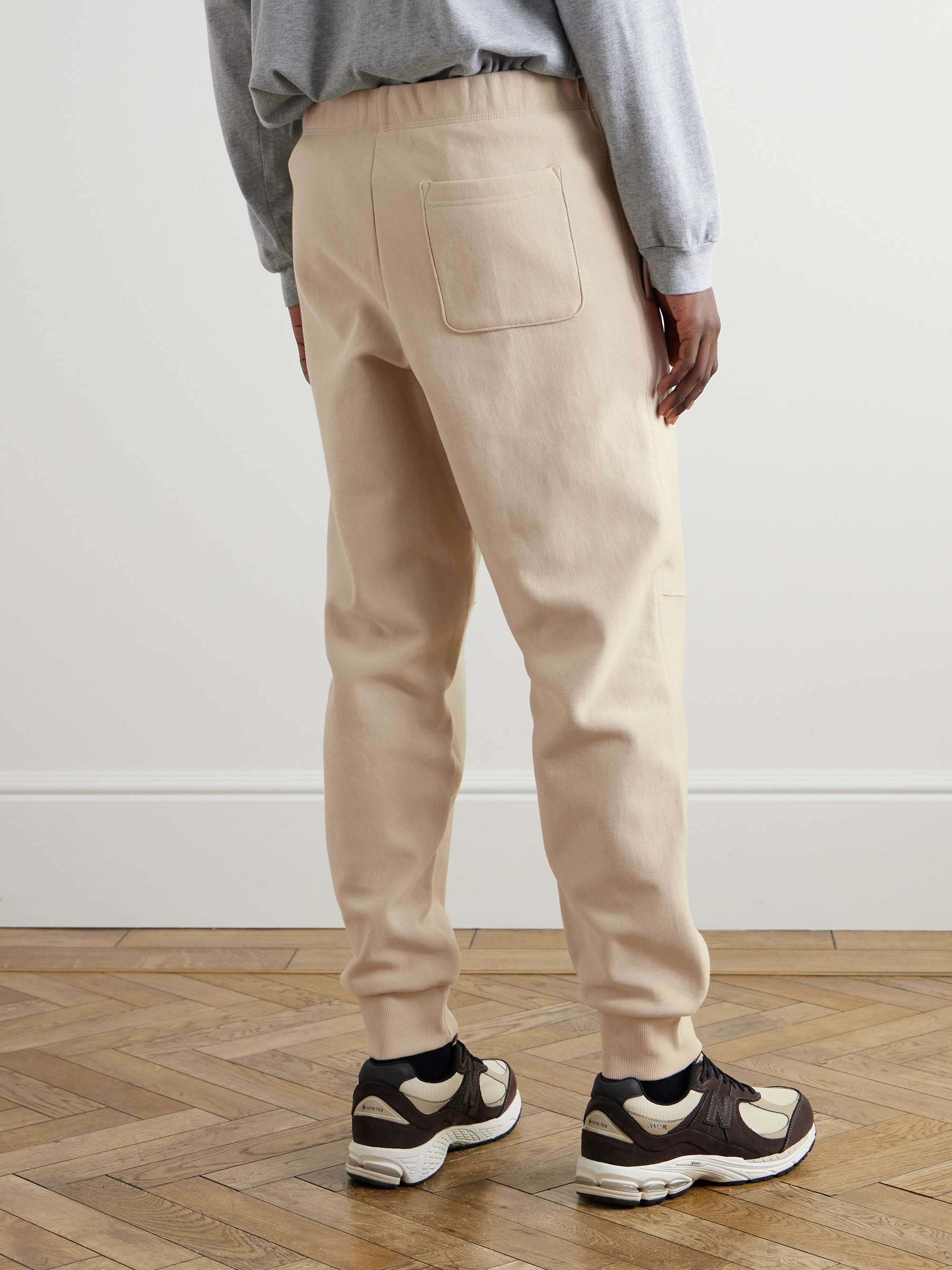 American Script Tapered Cotton-Blend Jersey Sweatpants view