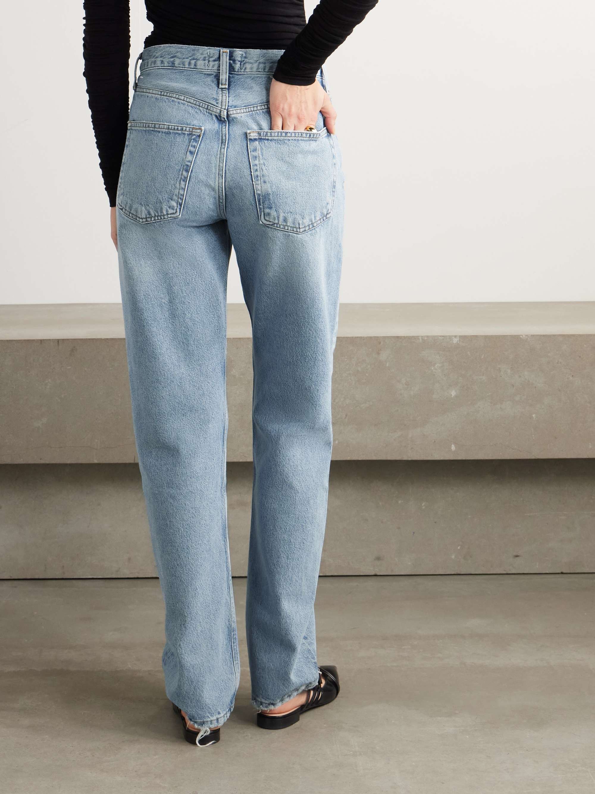 Kelly high-rise straight-leg recycled jeans view