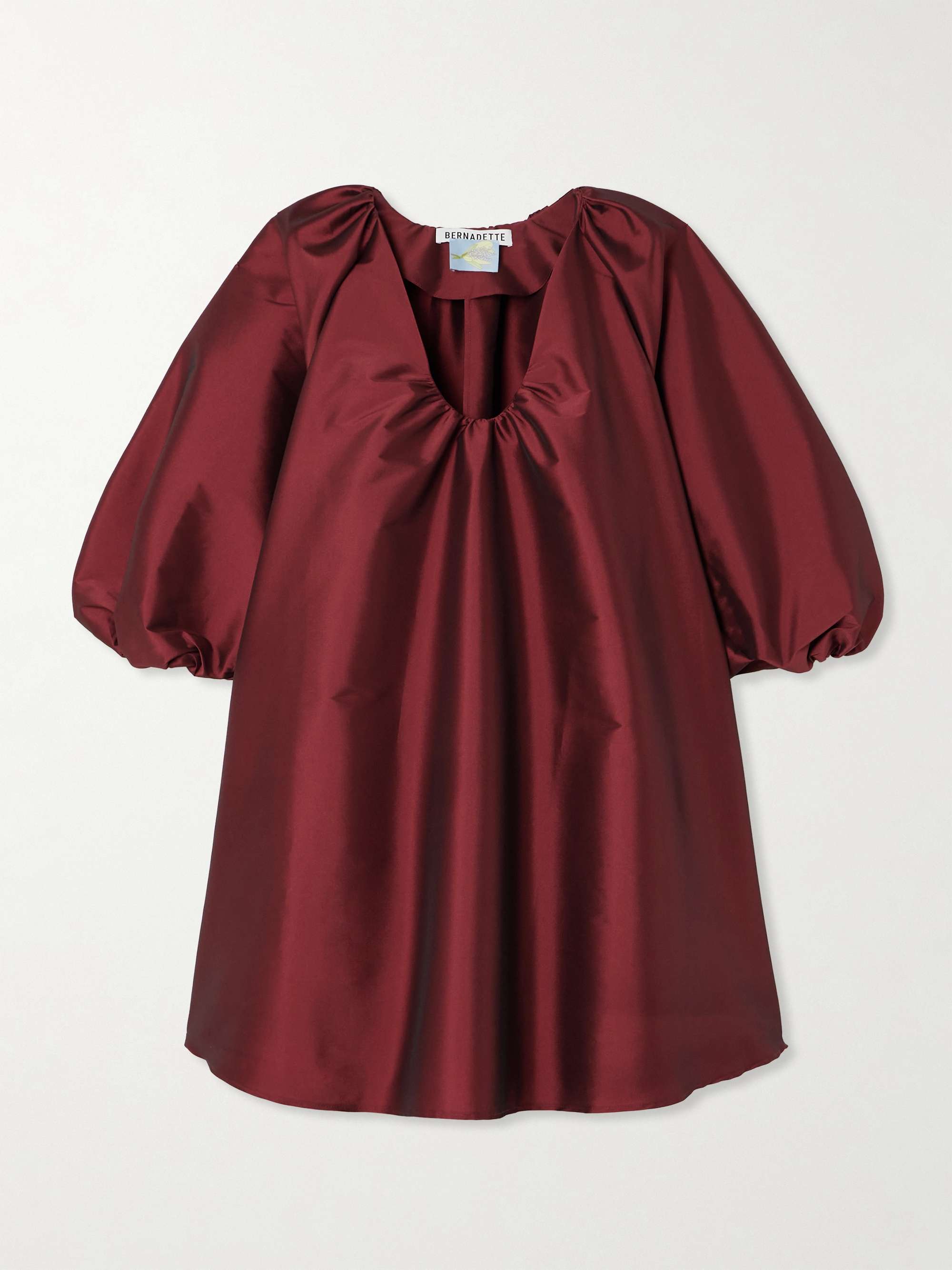 George gathered taffeta mini dress view