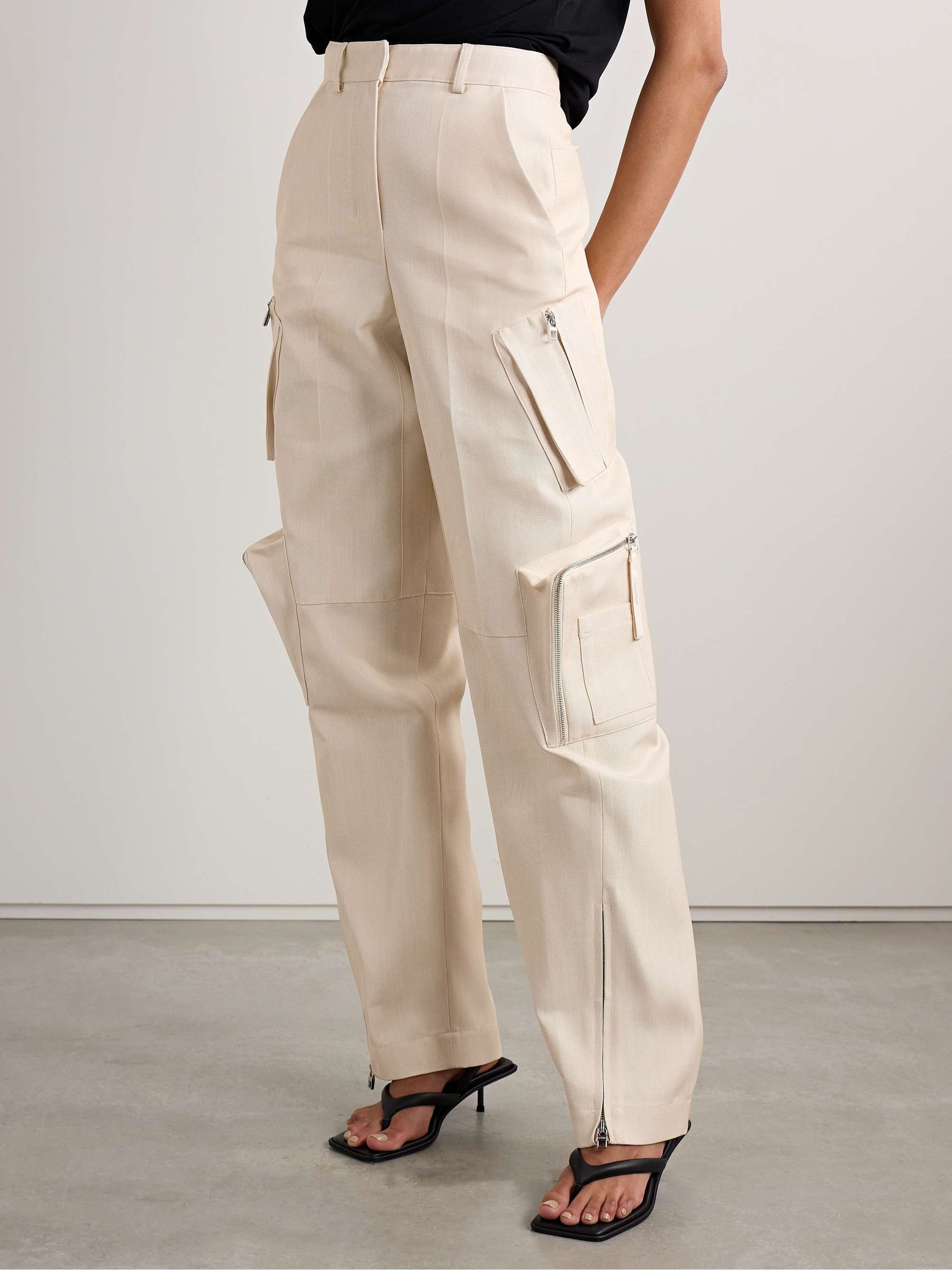 Atelier canvas straight-leg cargo pants view