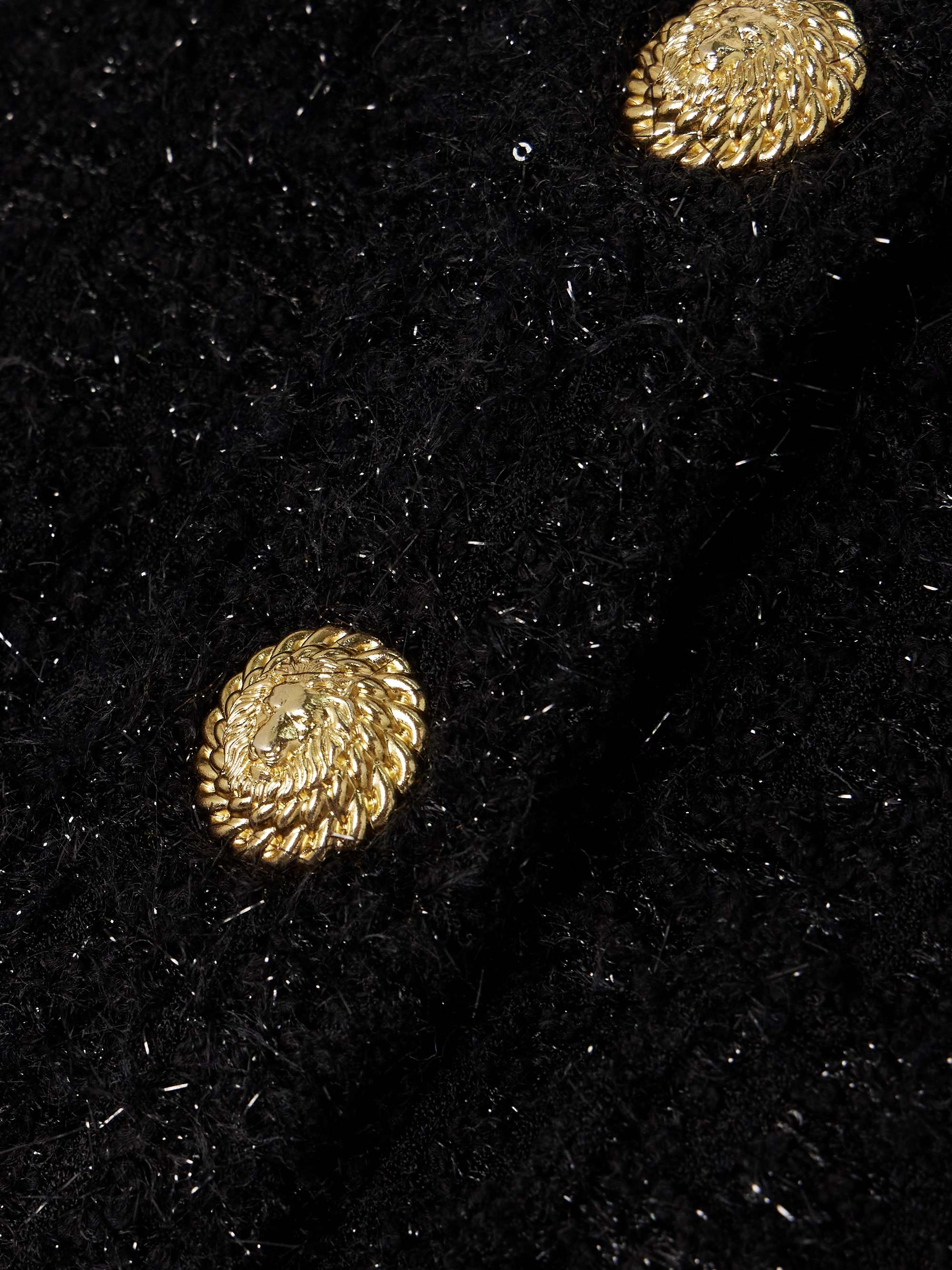 Embellished metallic bouclé-tweed jacket view