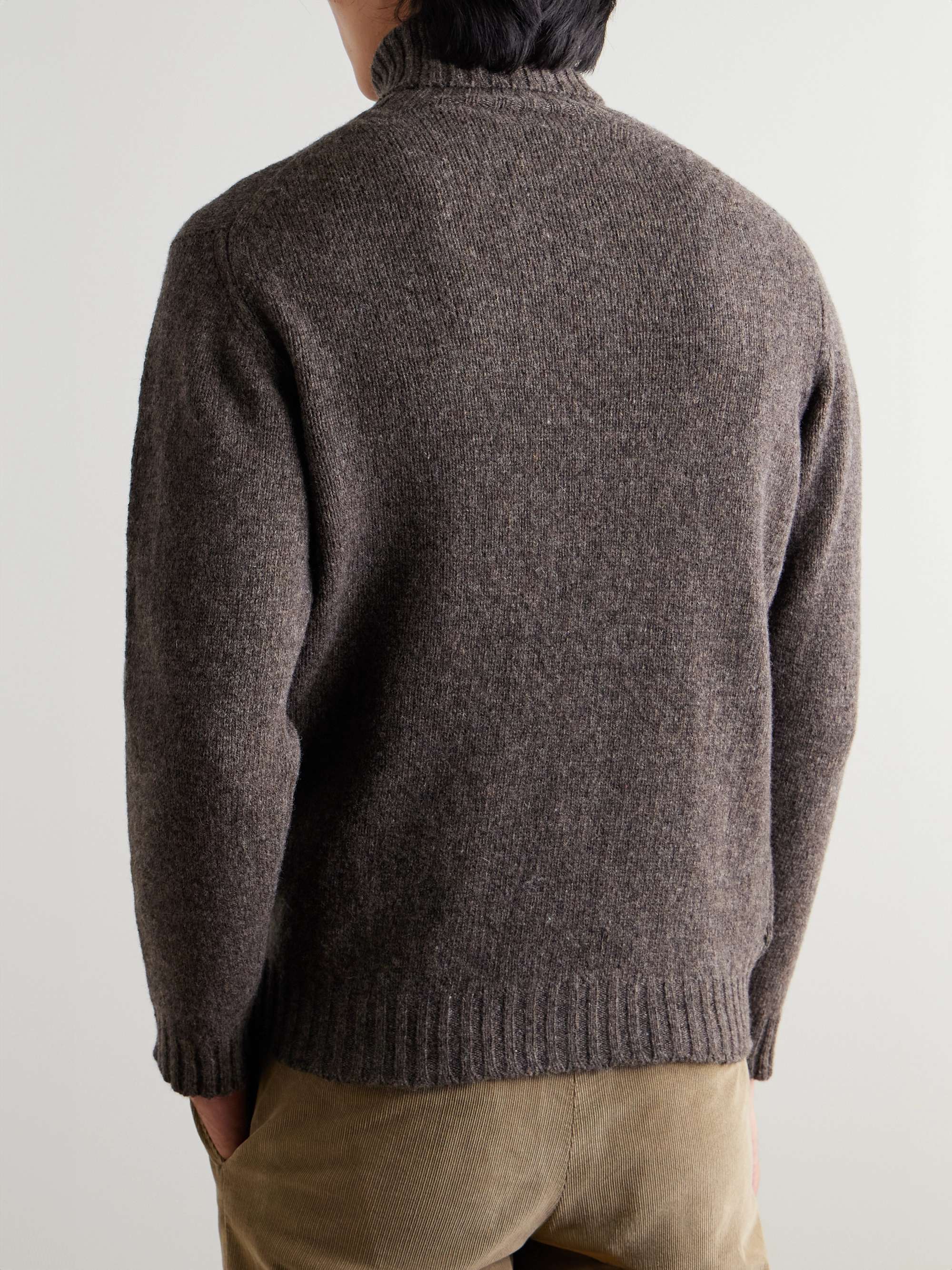 Aryan Shetland Merino Wool Rollneck Sweater view