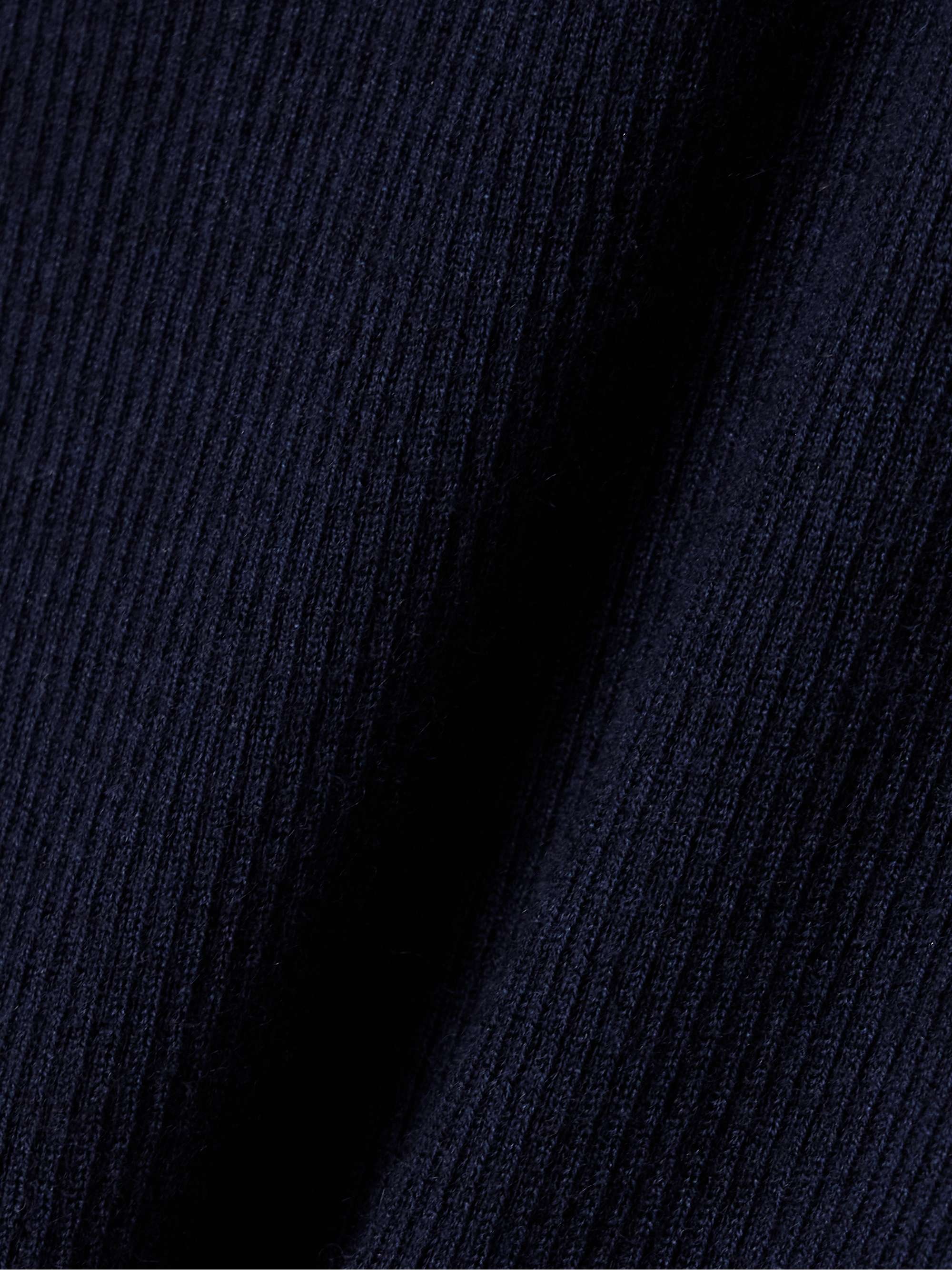 The Phoebe ruffled ribbed cashmere tank view