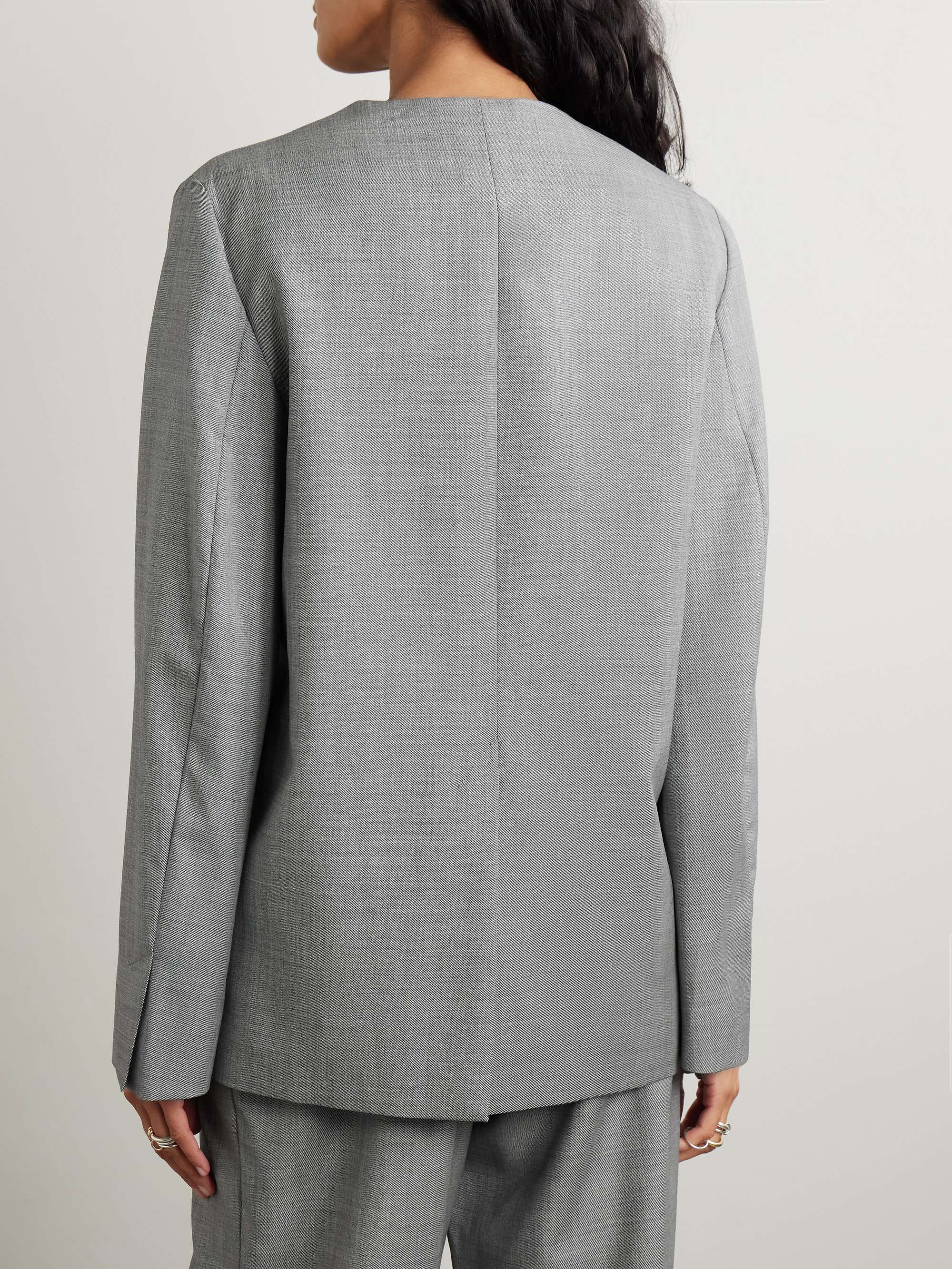 Altair double-breasted wool-twill blazer view