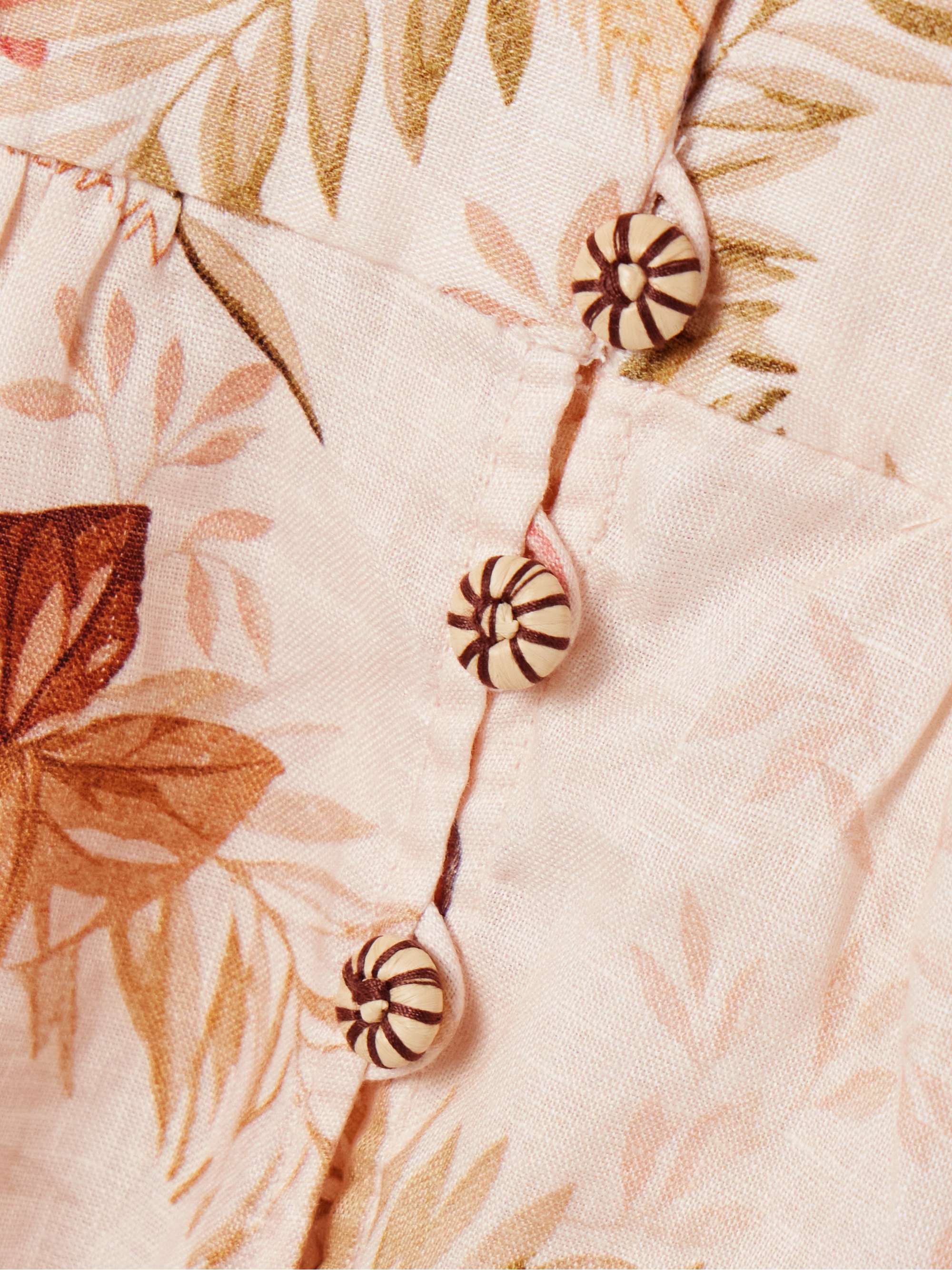 Ascension printed linen midi dress view