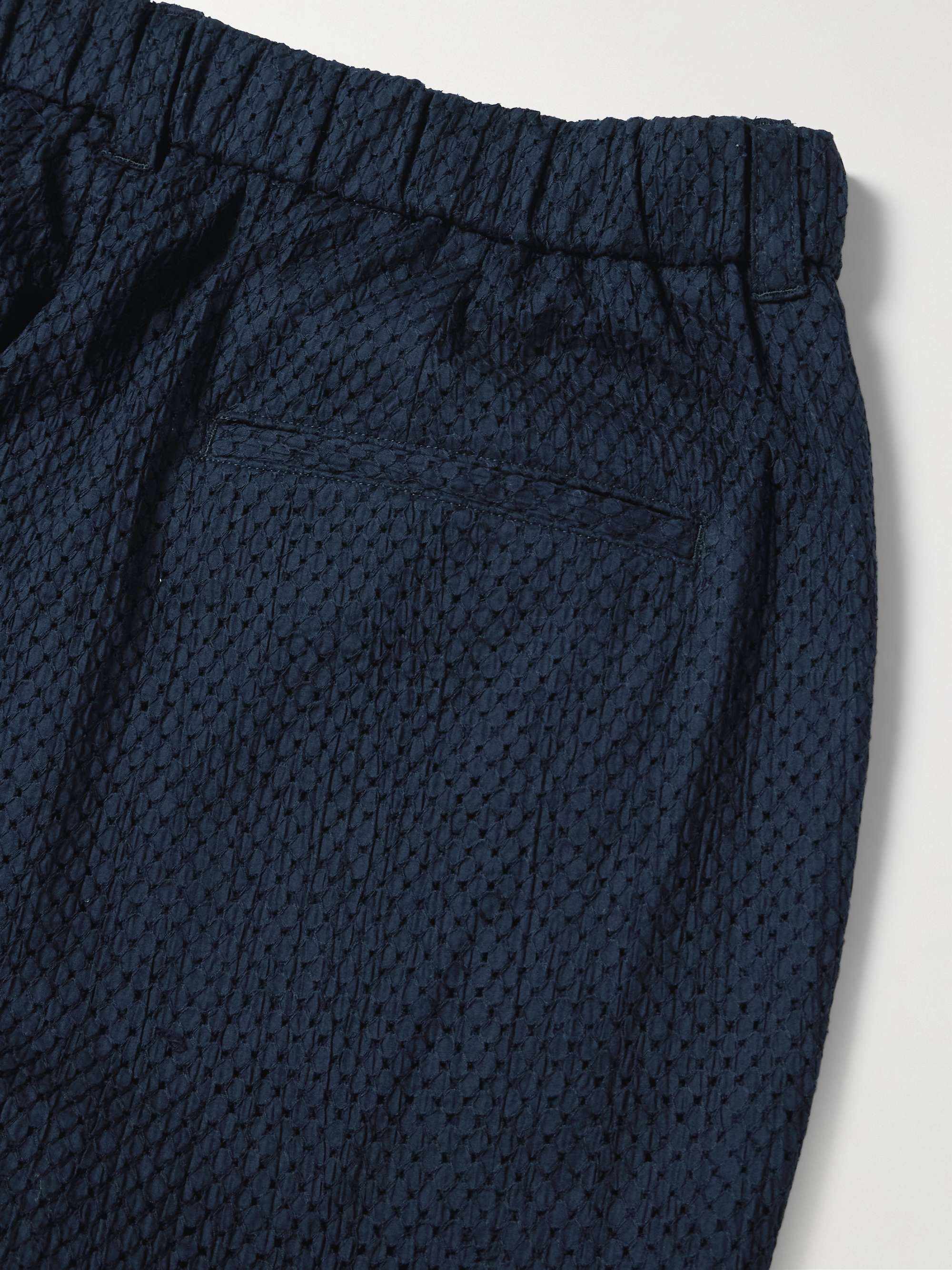 Tapered Broderie Anglaise Cotton Trousers view