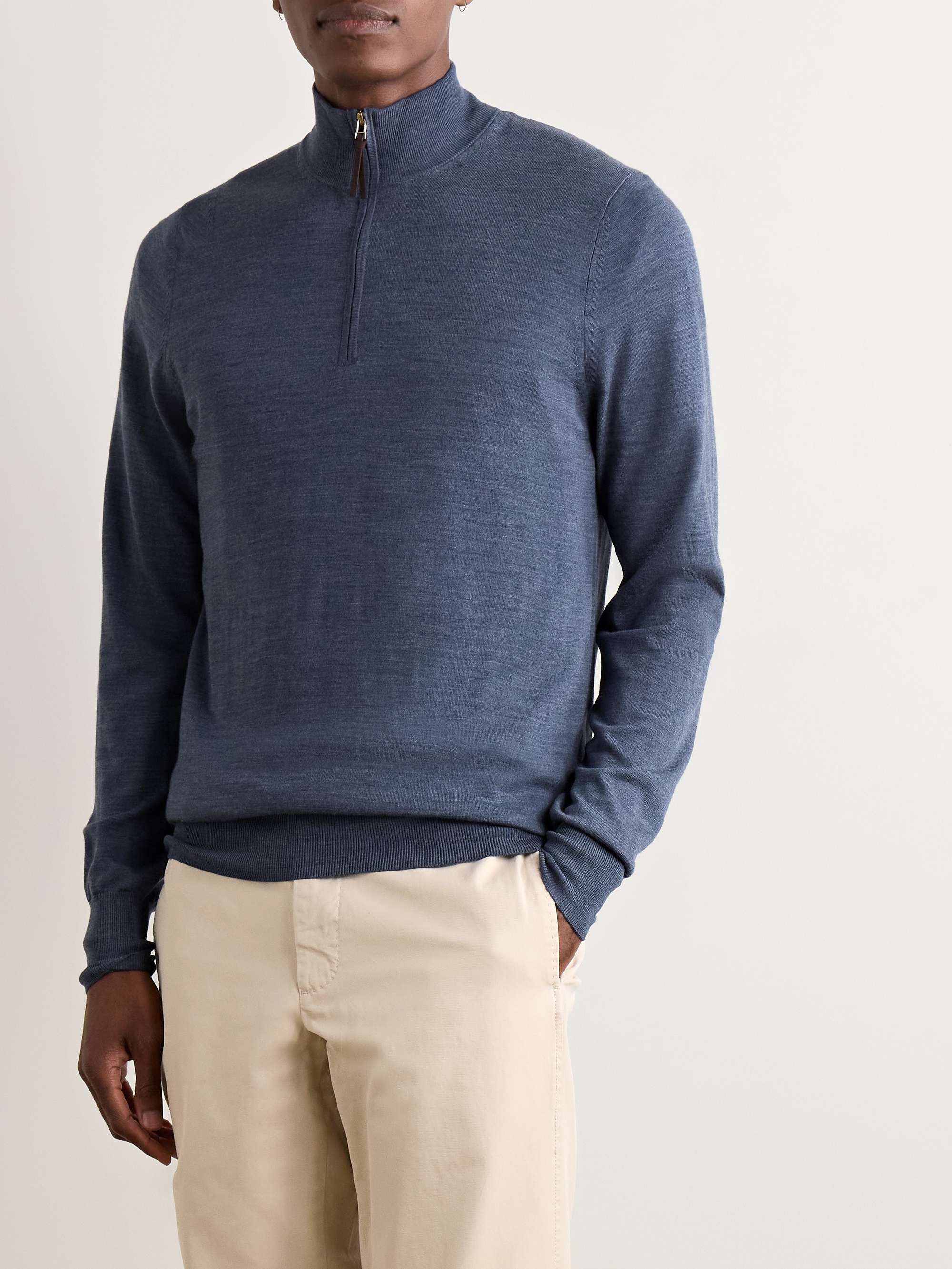 Escorial Wool Half-Zip Sweater view