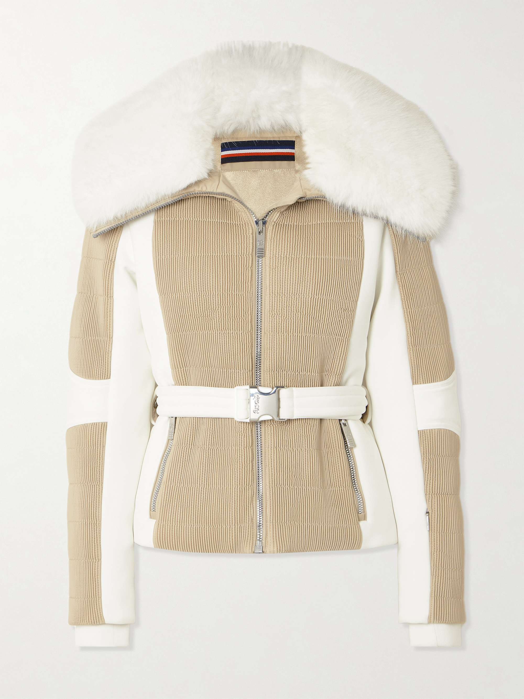 Gitu belted two-tone ski jacket view