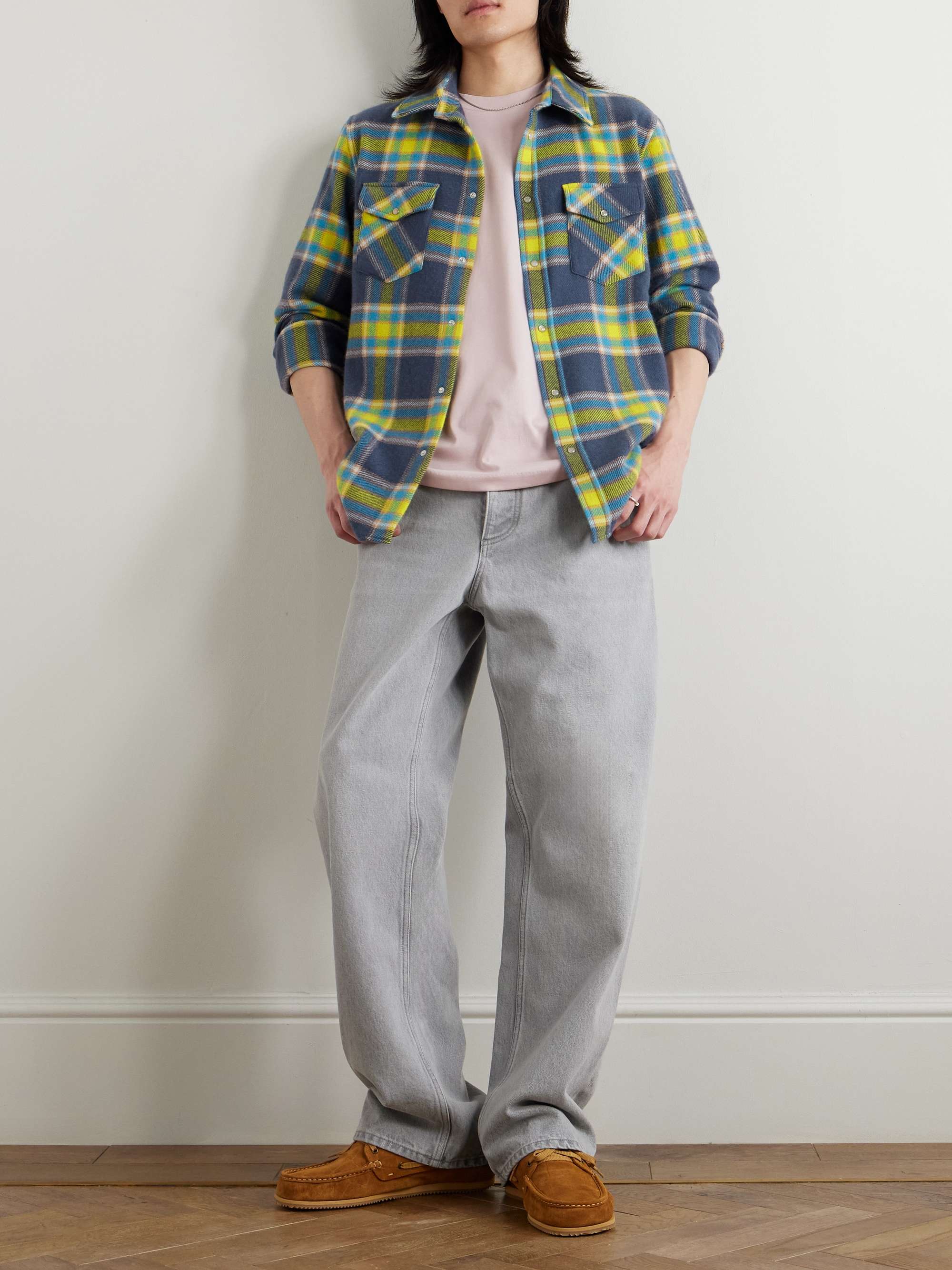 Explorer Checked Cashmere Shirt view