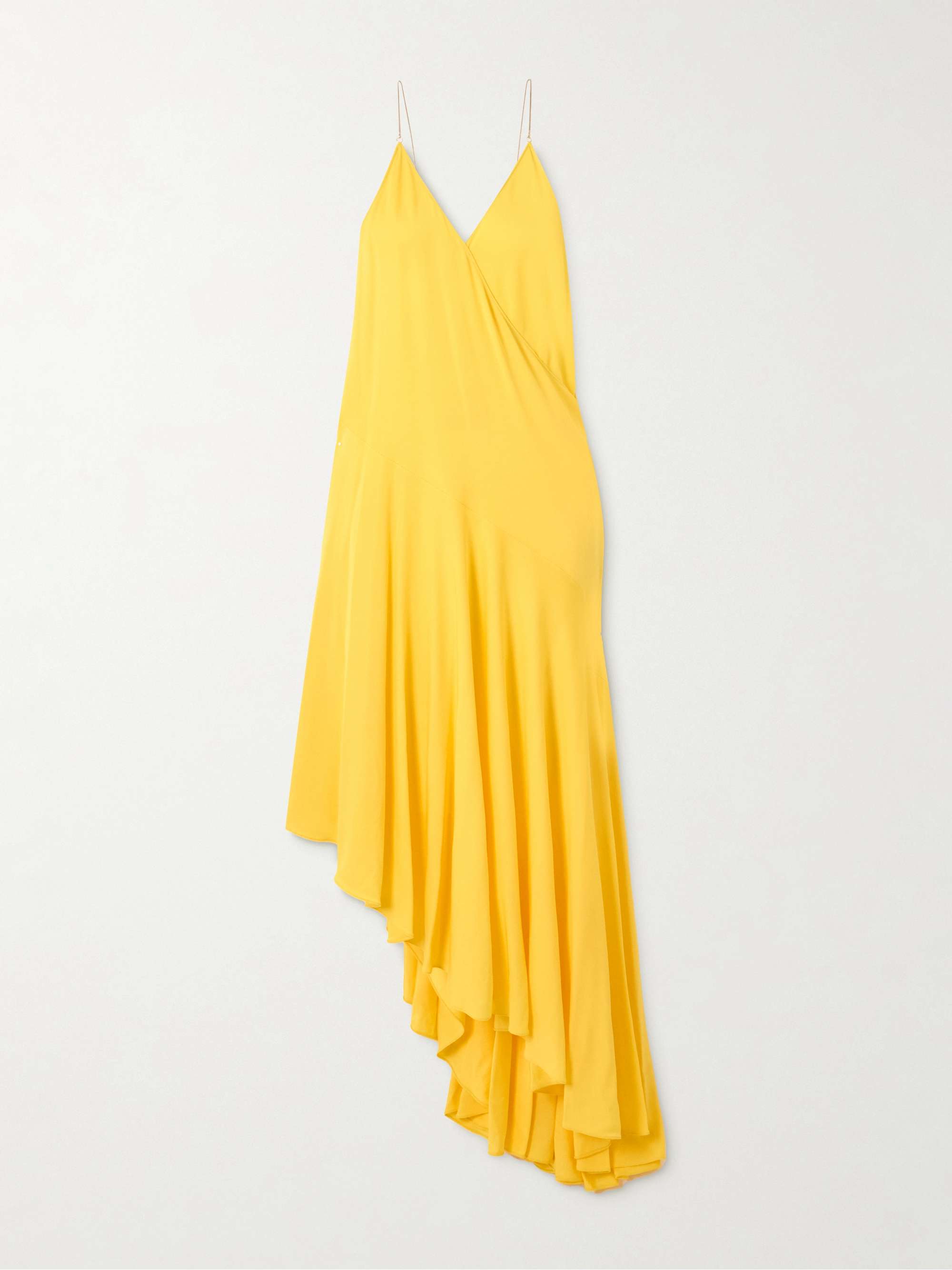 Asymmetric jersey midi dress view