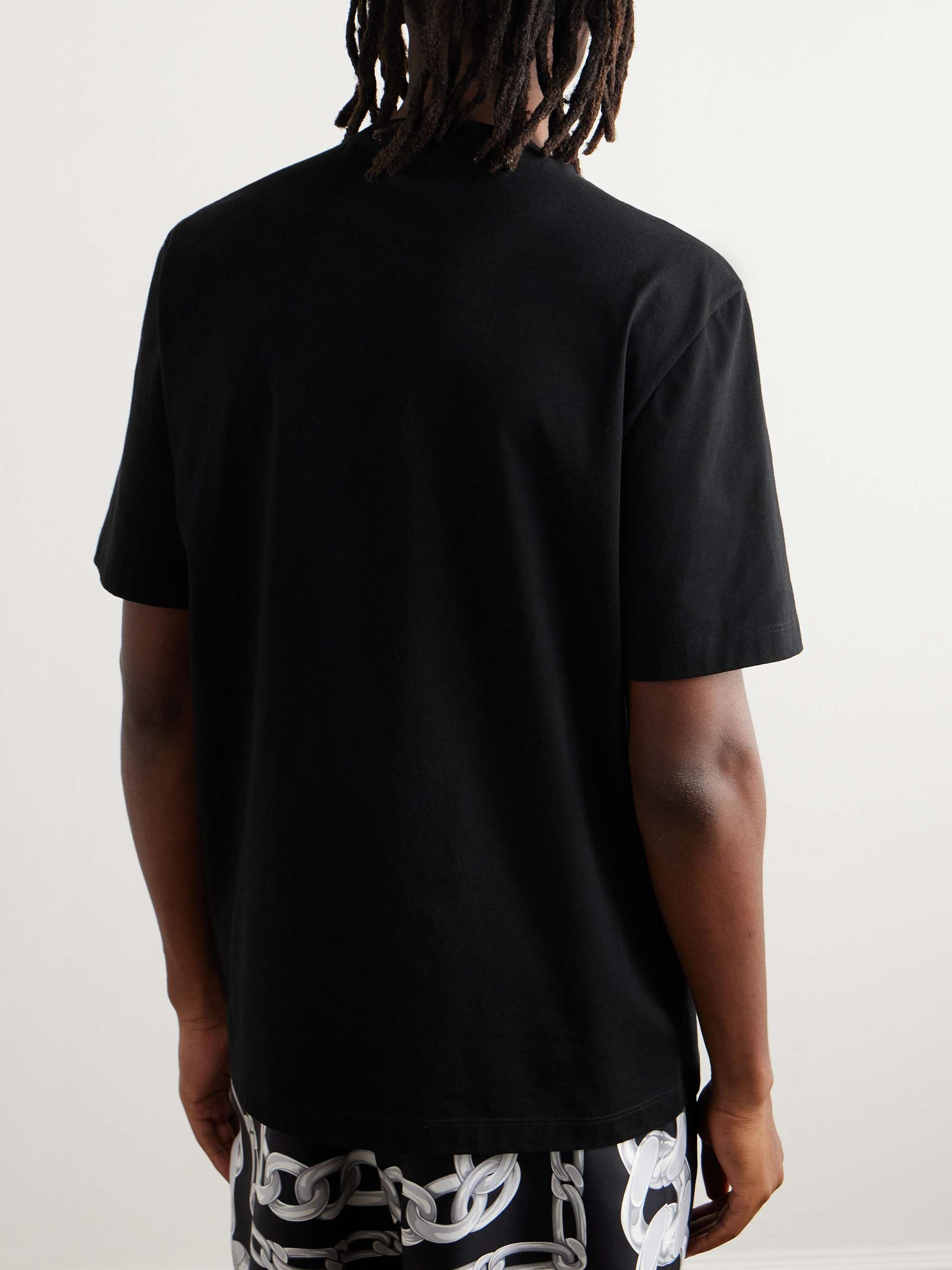 Medusa Logo-Print Cotton-Jersey T-Shirt view