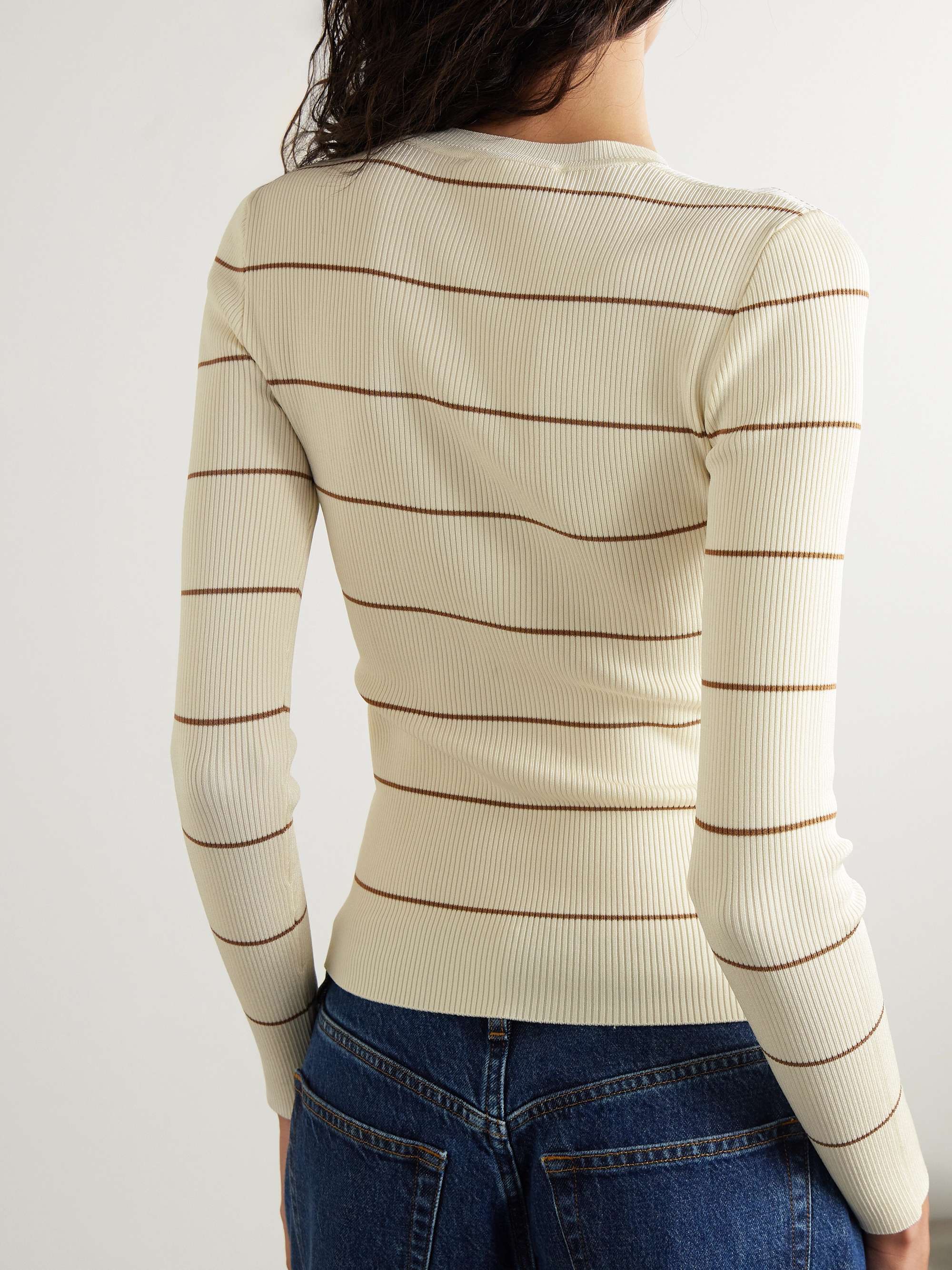 Striped ribbed jersey T-Shirt view