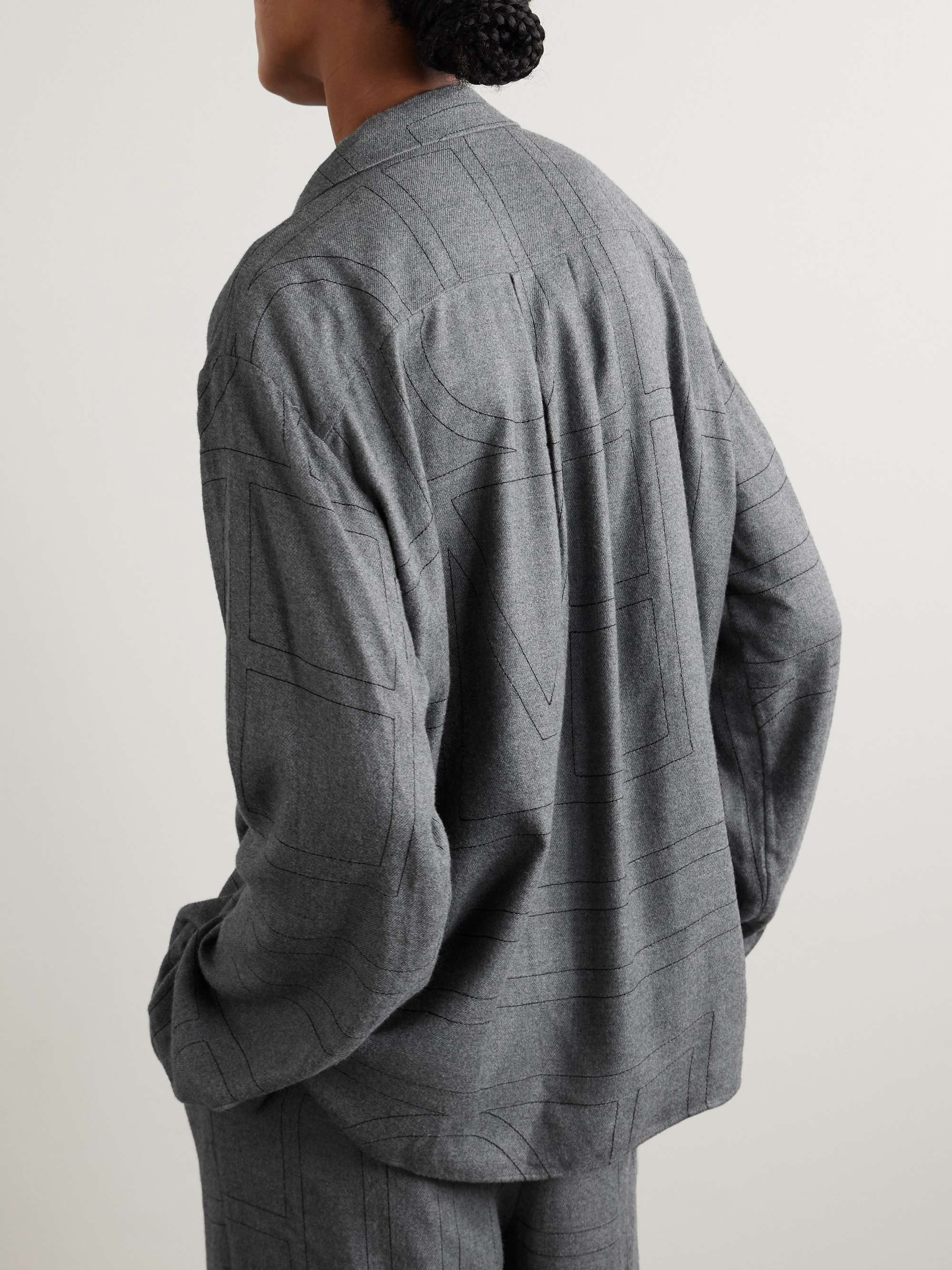 Embroidered LENZING™ Modal-flannel shirt view