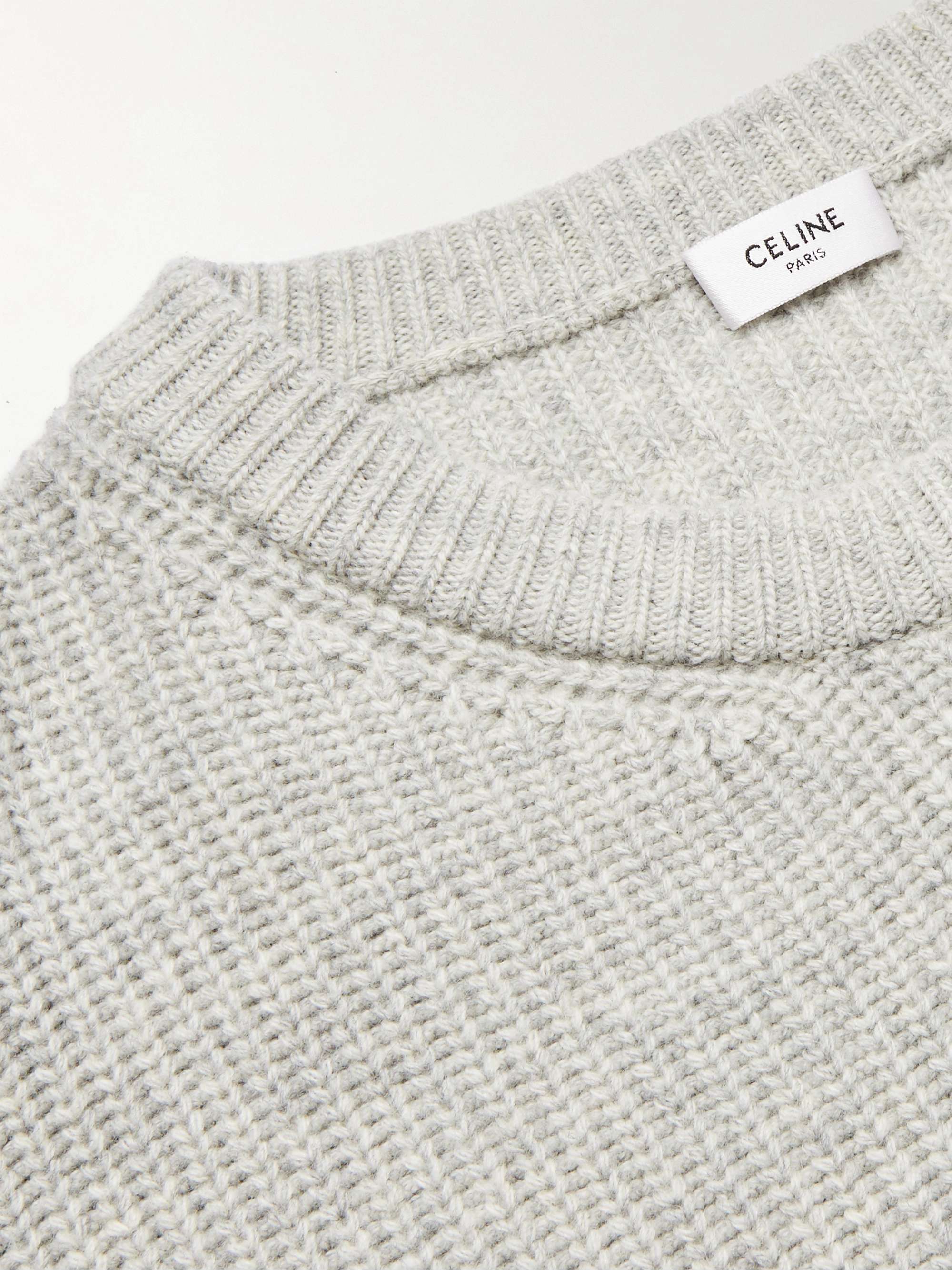 Crystal-Embellished Logo-Appliquéd Wool Sweater view