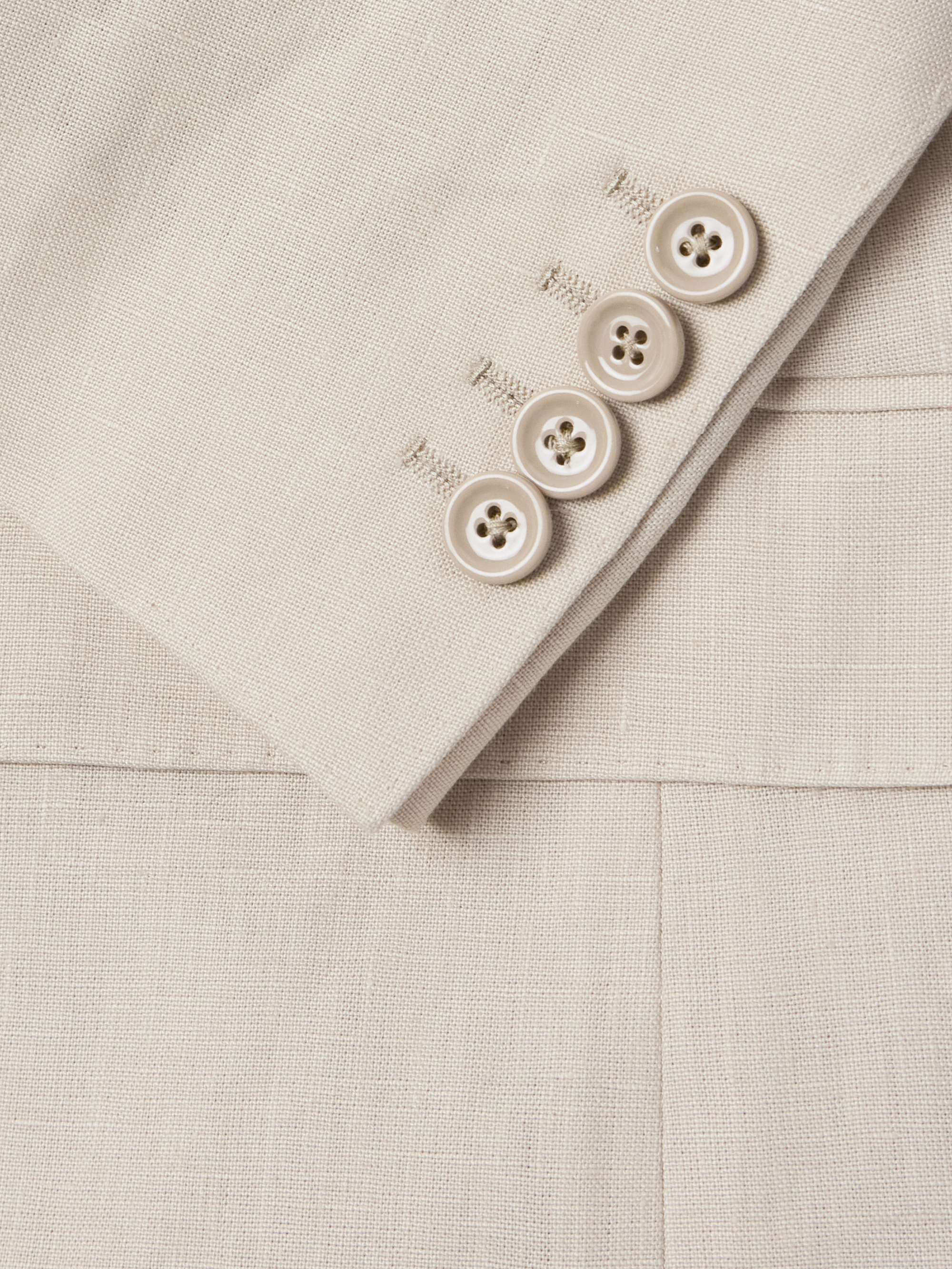Sicilia Double-Breasted Linen Blazer view