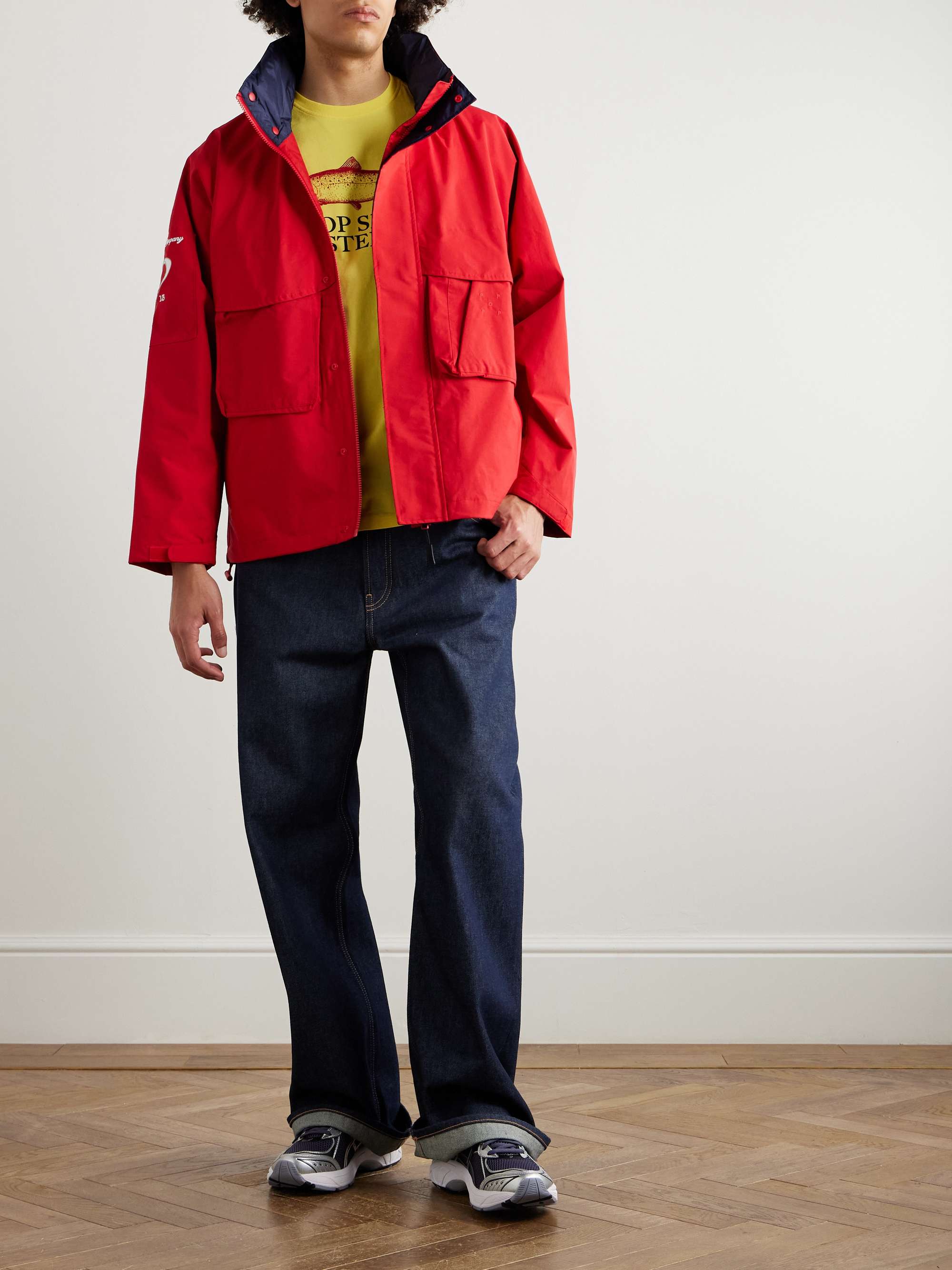 Nautical Logo-Embroidered Nylon Jacket view
