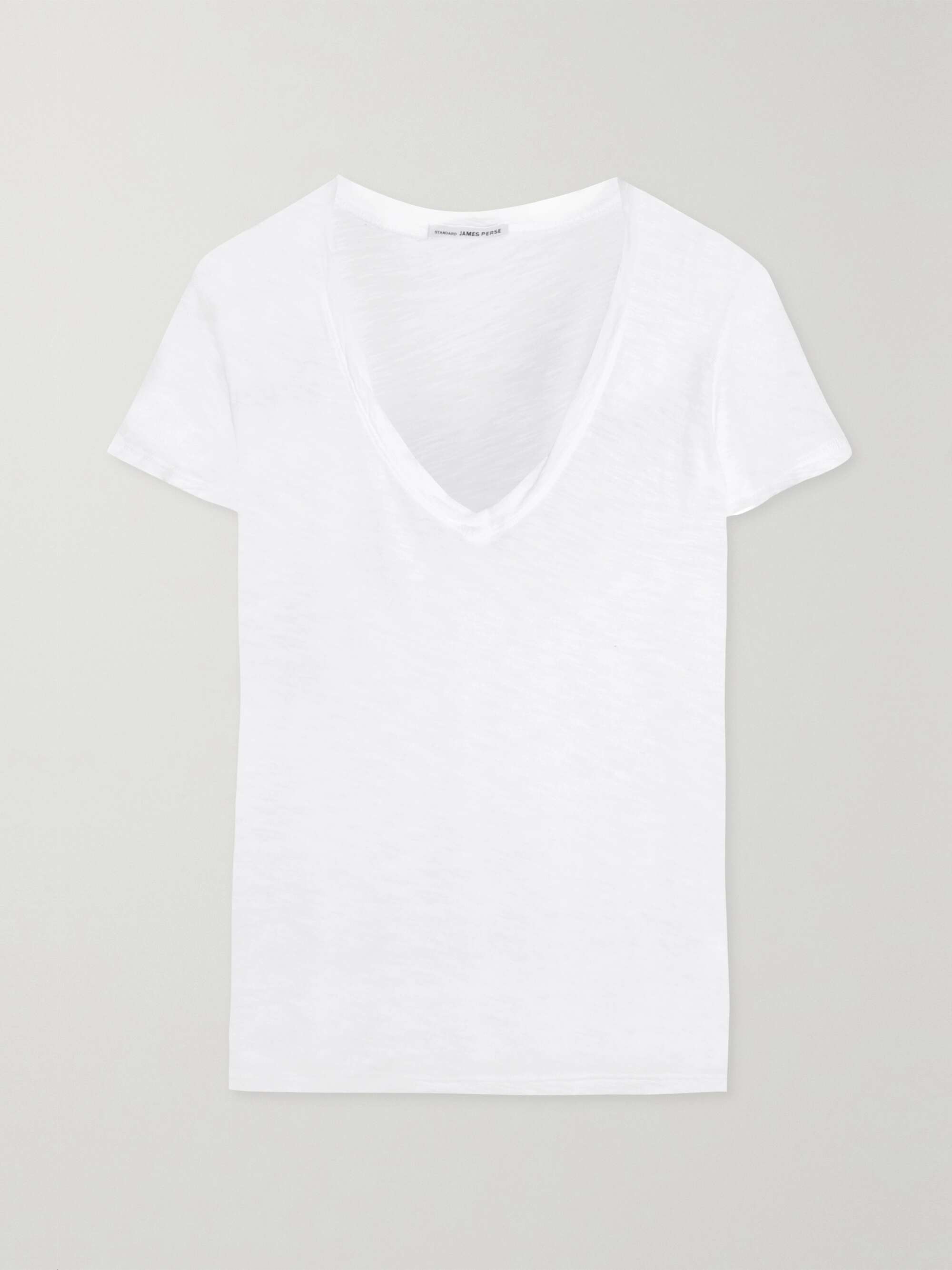 Casual slub cotton T-shirt view