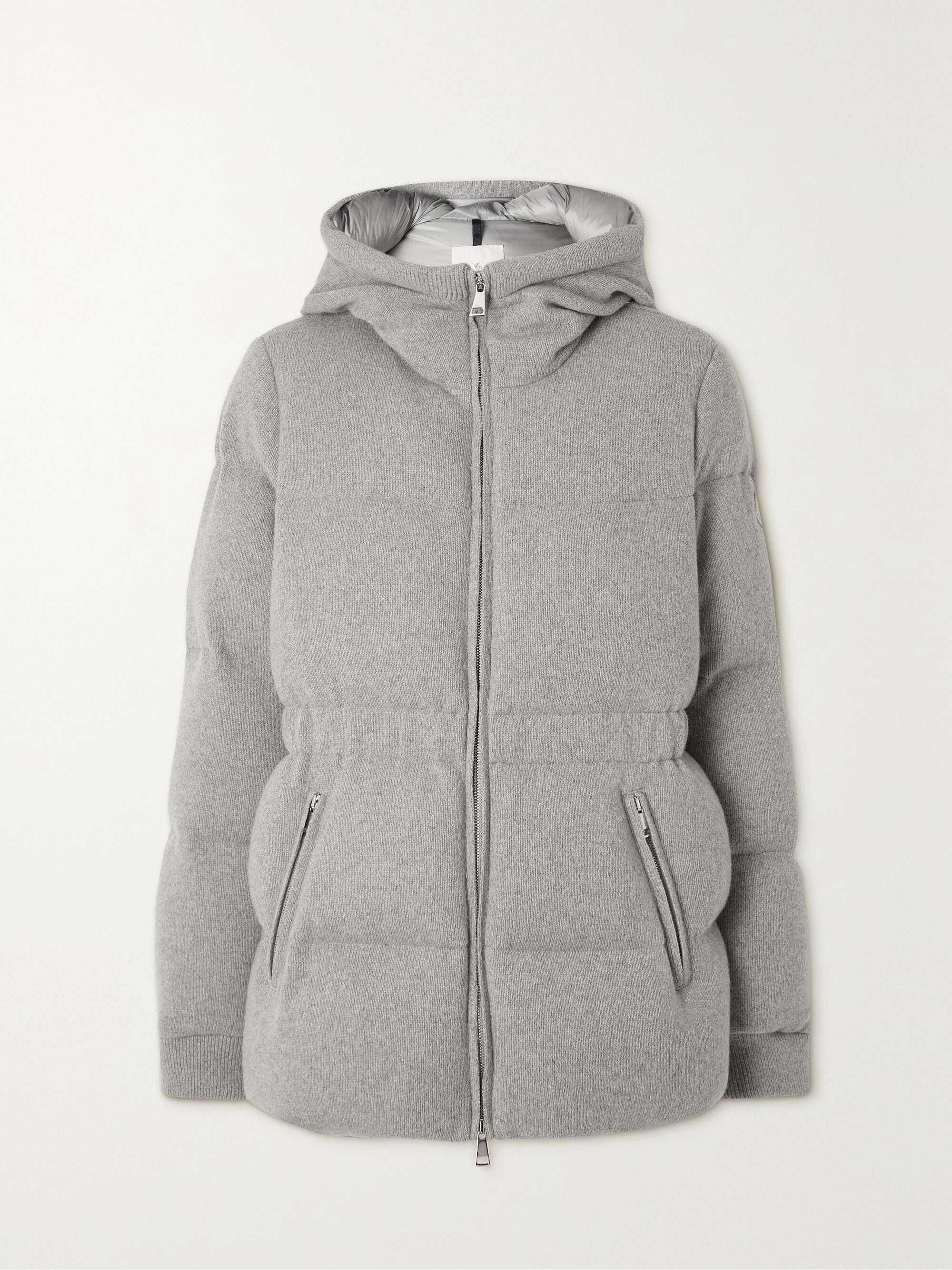 Daval hooded quilted cashmere-blend down jacket view