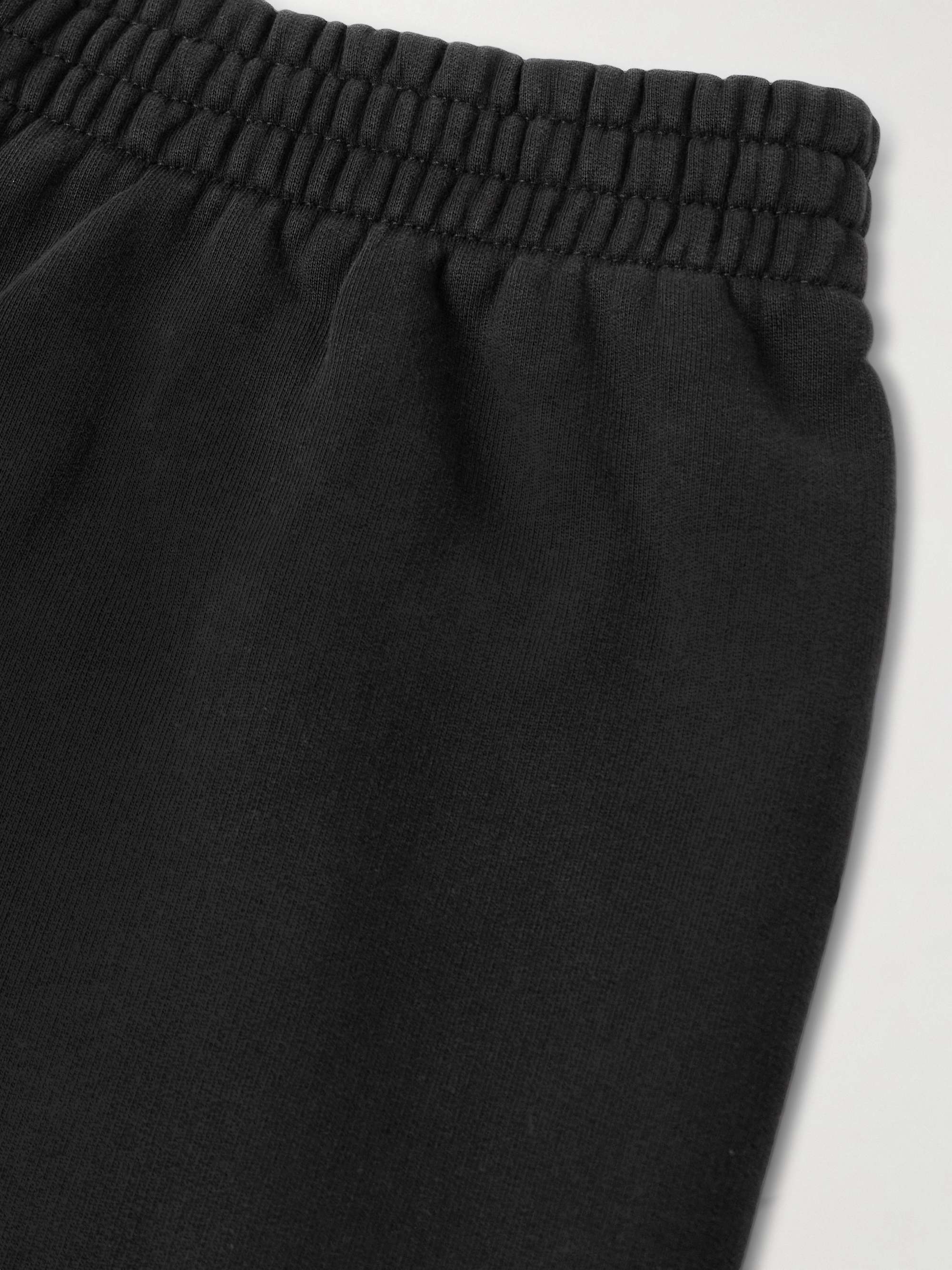 Wide-Leg Logo-Print Cotton-Jersey Sweatpants view