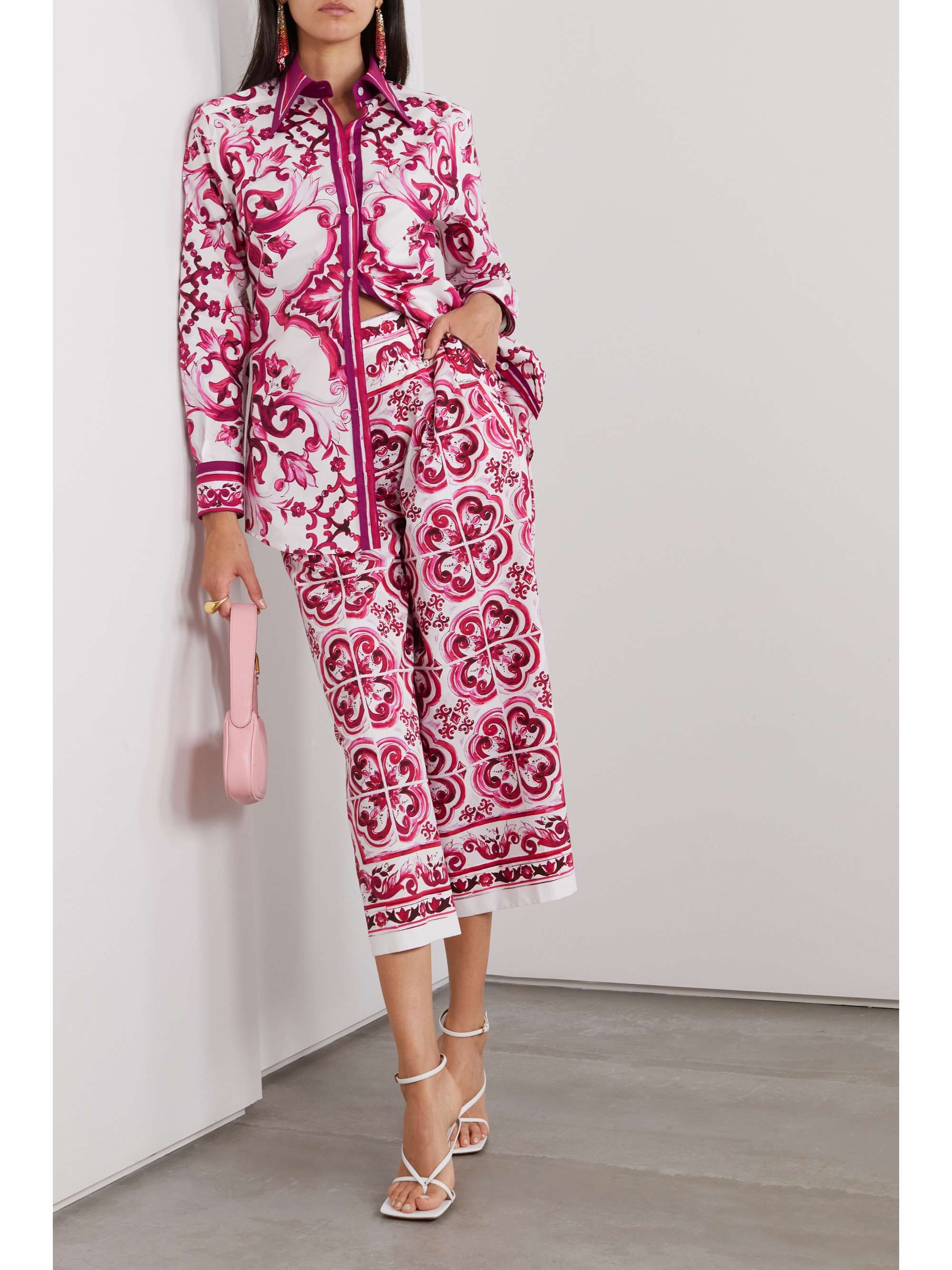 Maiolica printed cotton-poplin shirt view