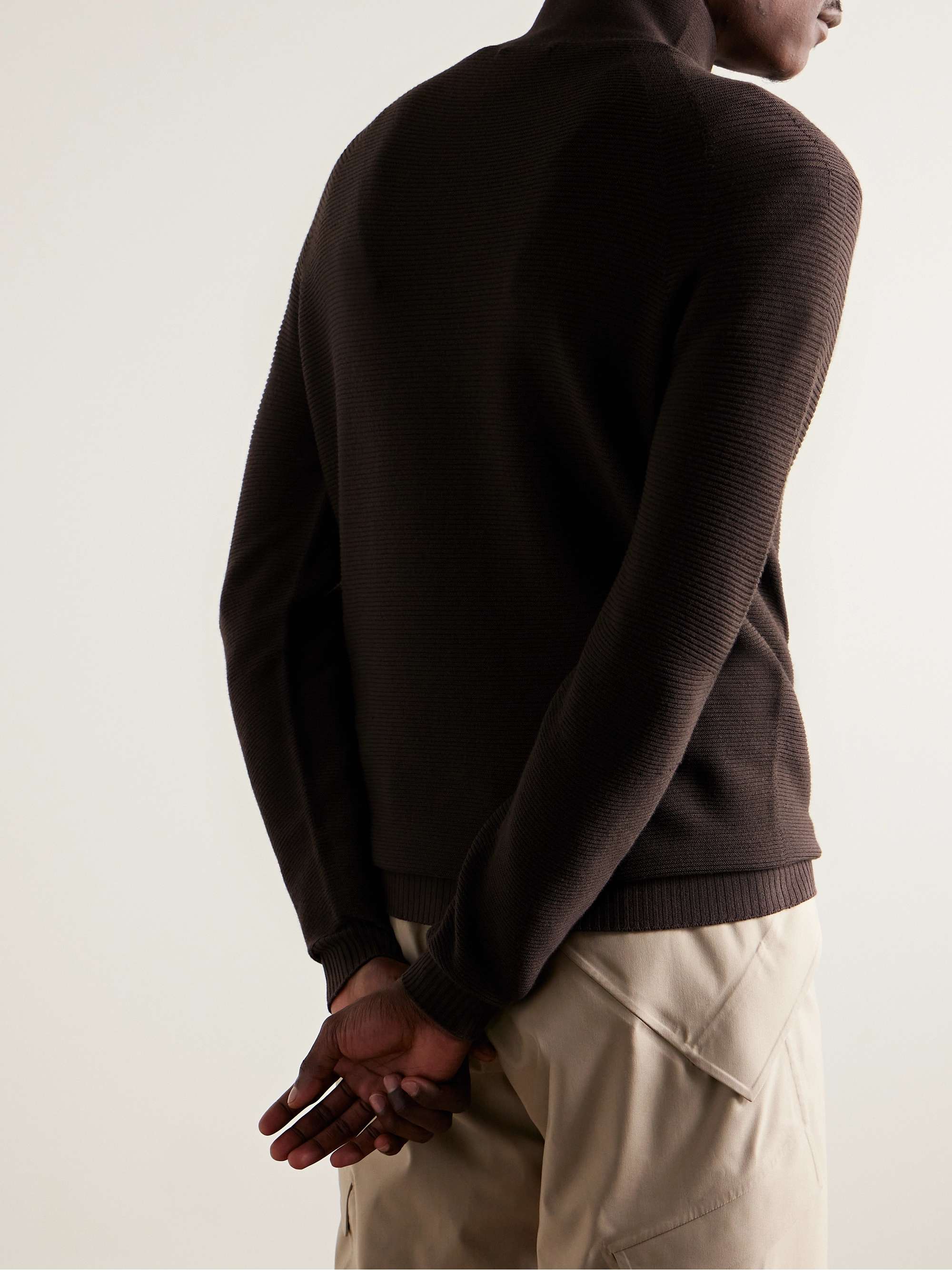 Slim-Fit Virgin Wool-Blend Rollneck Ski Base Layer view