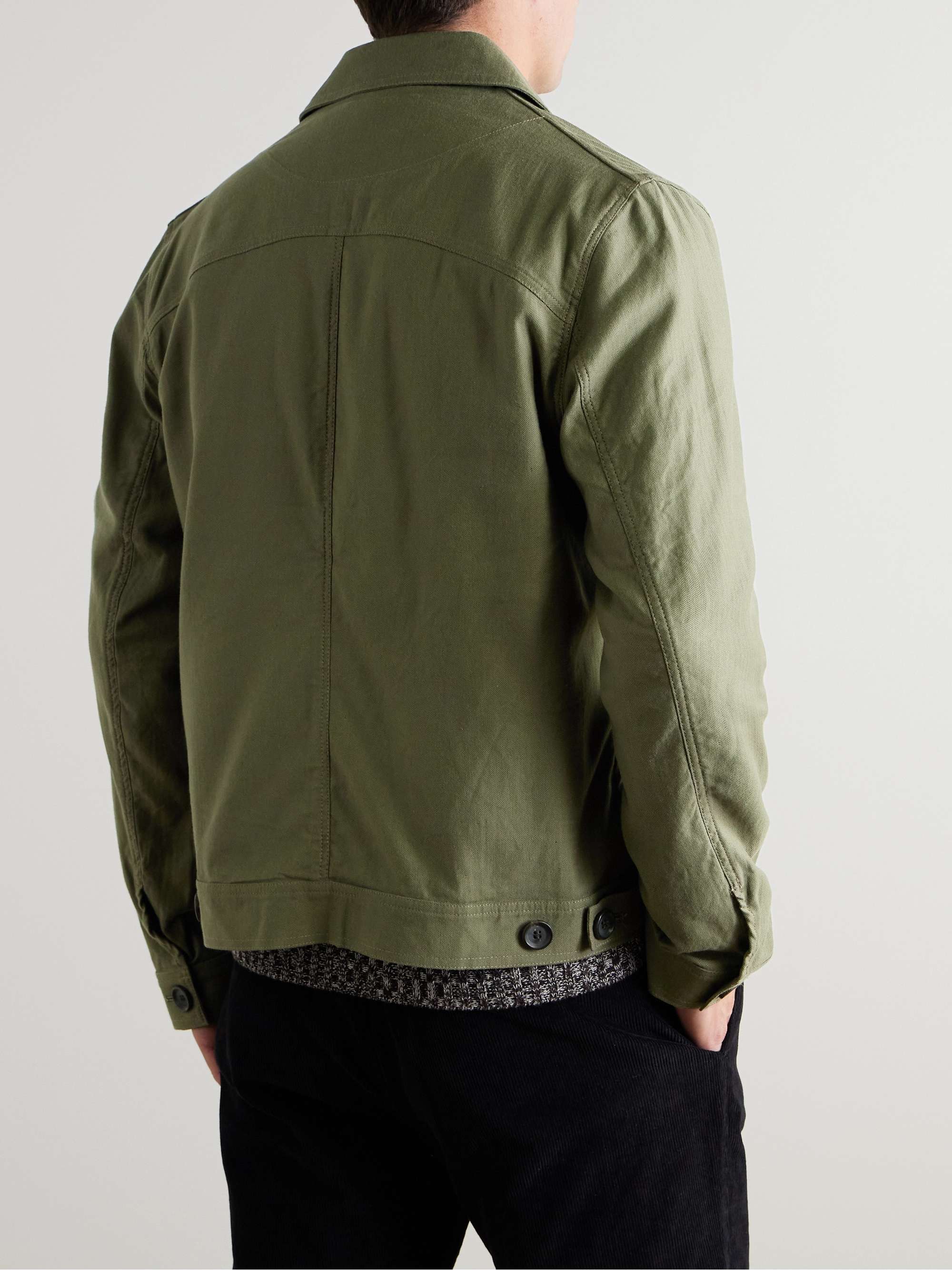Buffalo Herringbone Cotton-Blend Jacket view