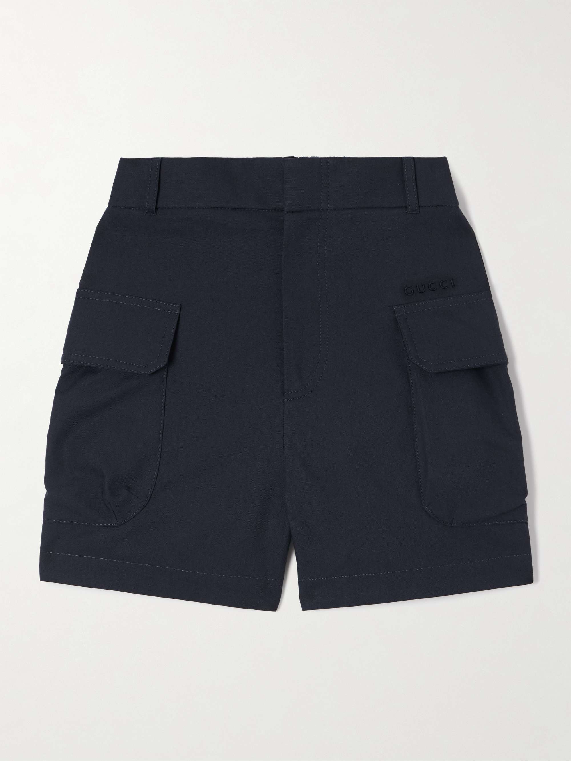 Cotton-canvas cargo shorts view
