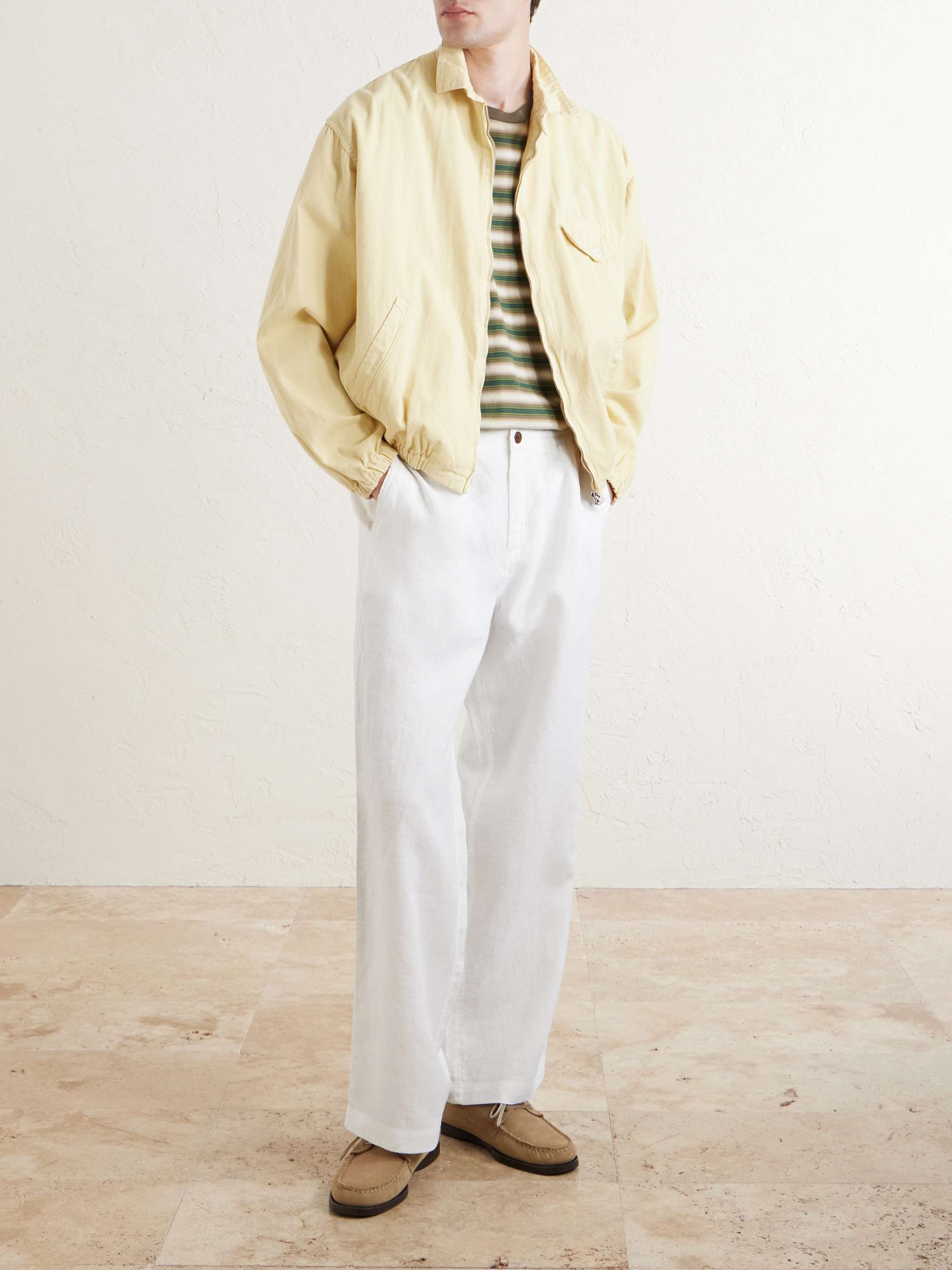 Arthur Wide-Leg Linen Trousers view