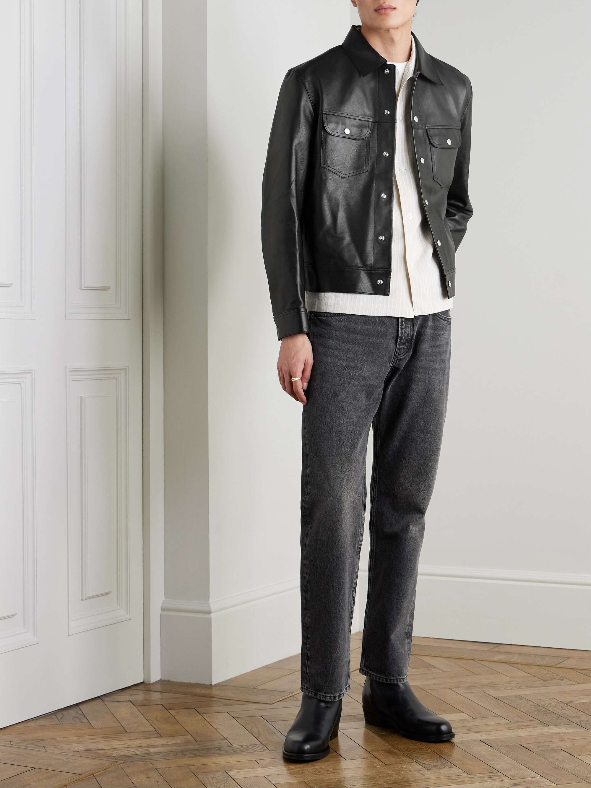The Straight Slim-Fit Straight-Leg Jeans view