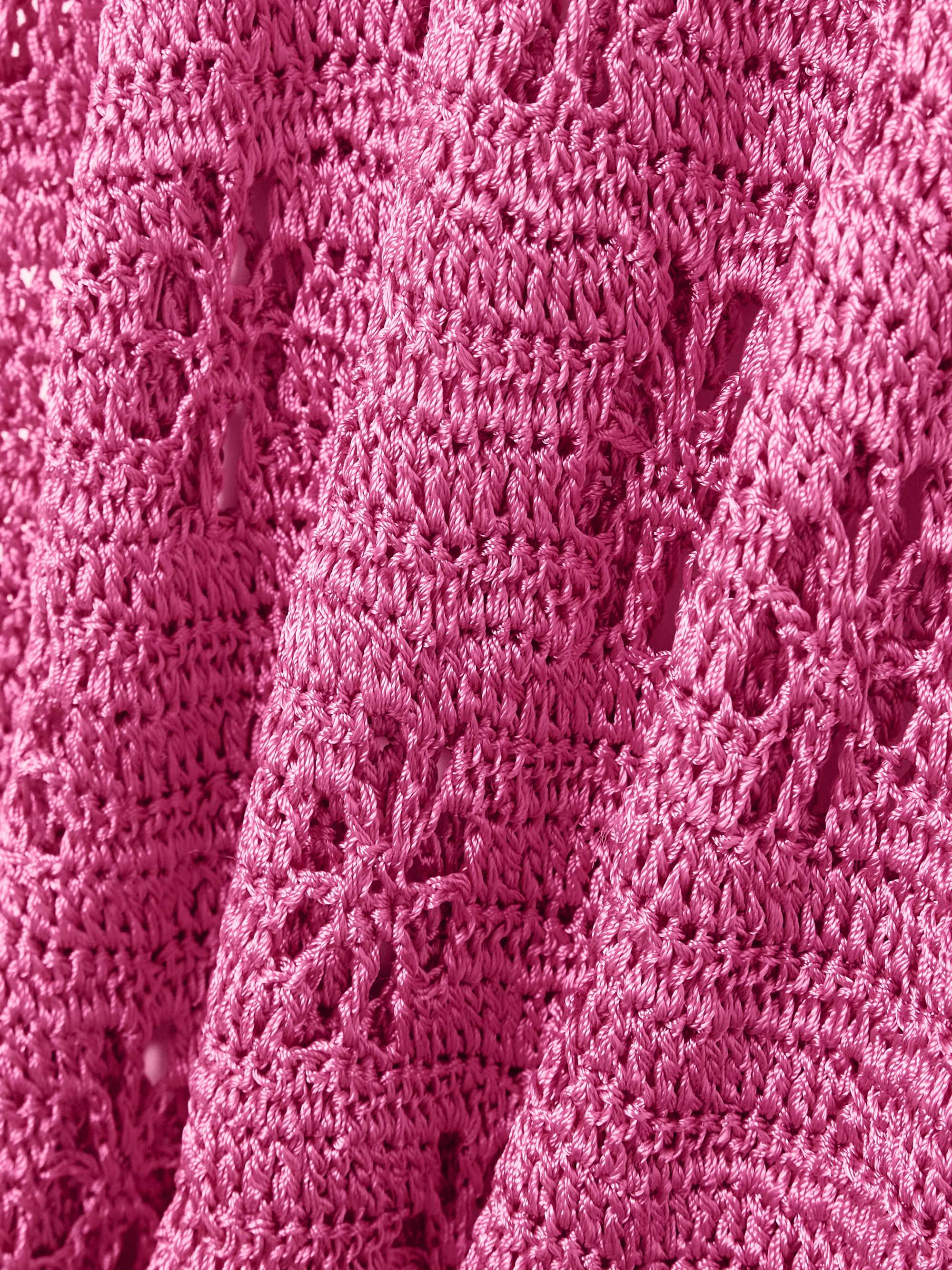 Crocheted midi dress view